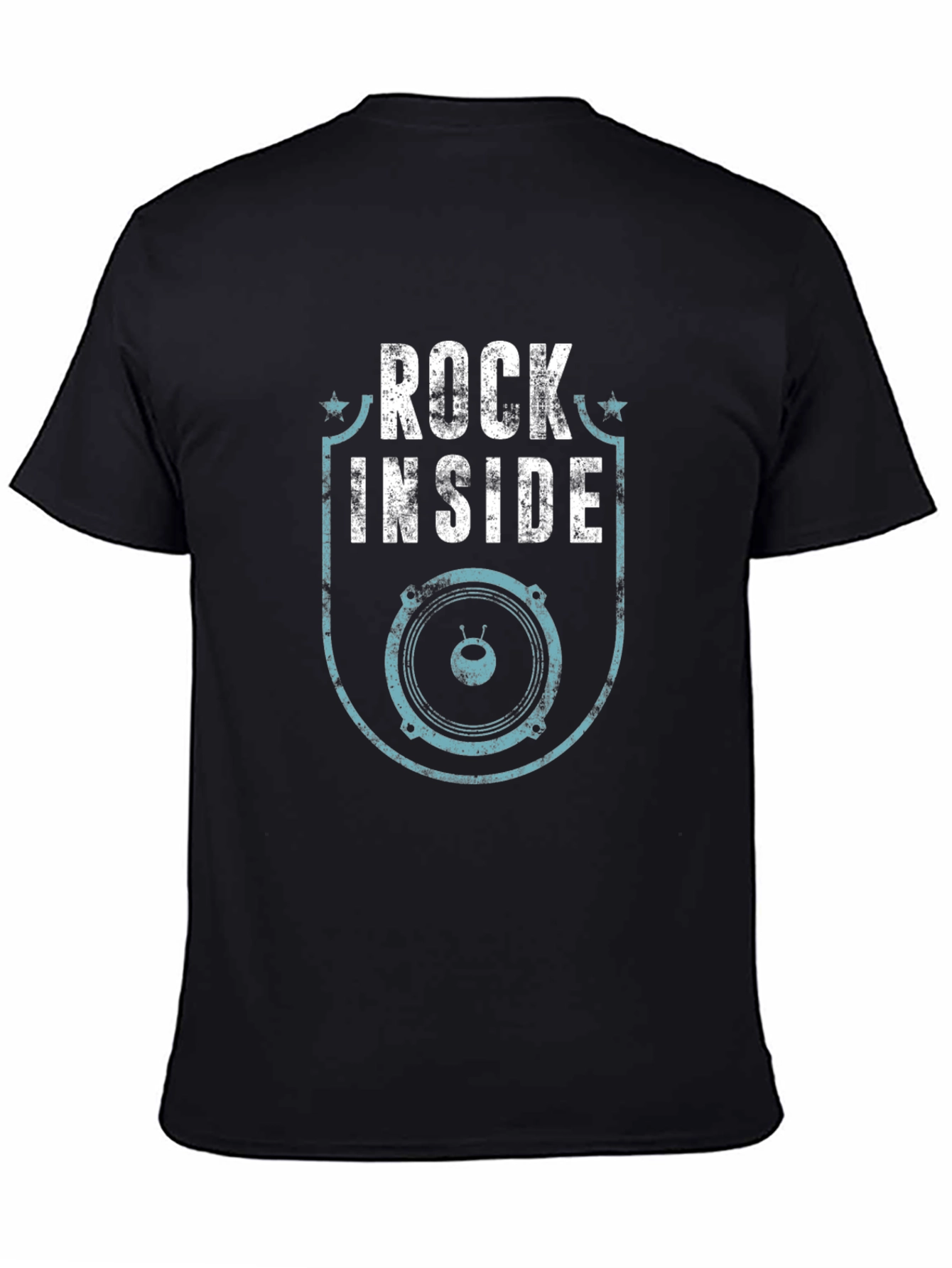 Rock Inside Graphic Tee - Mens Black T-Shirt