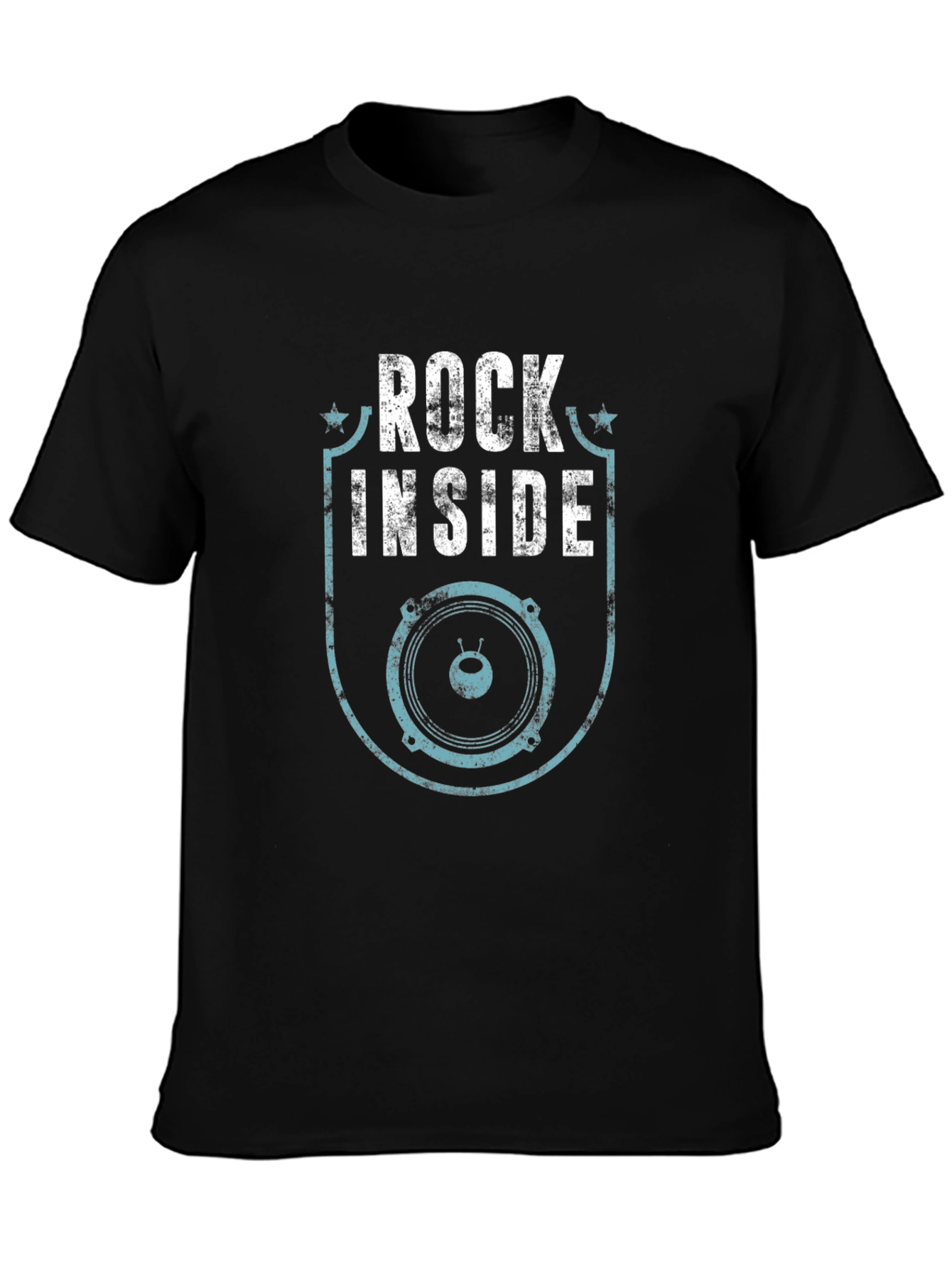 Rock Inside Graphic Tee - Mens Black T-Shirt