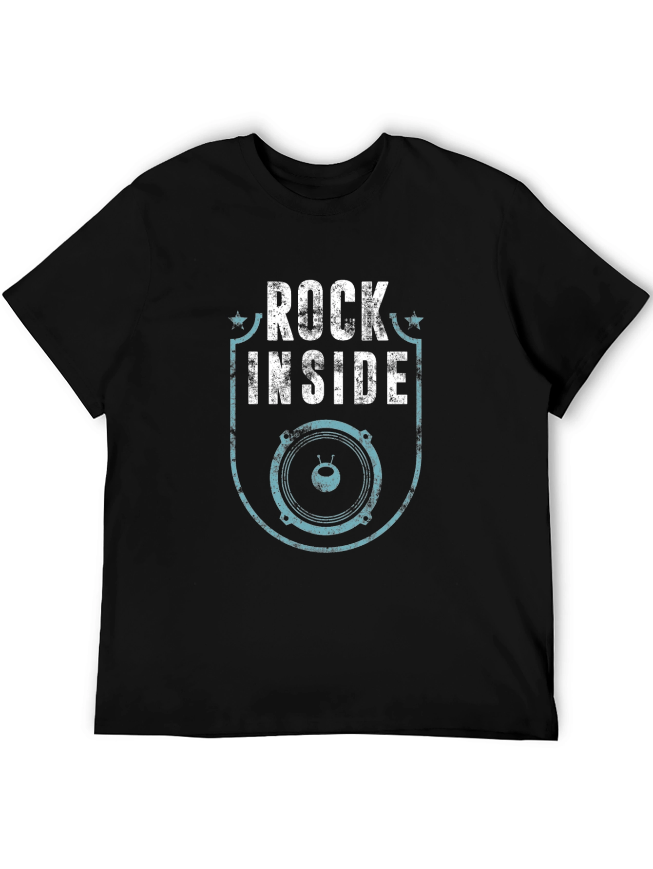 Rock Inside Graphic Tee - Mens Black T-Shirt