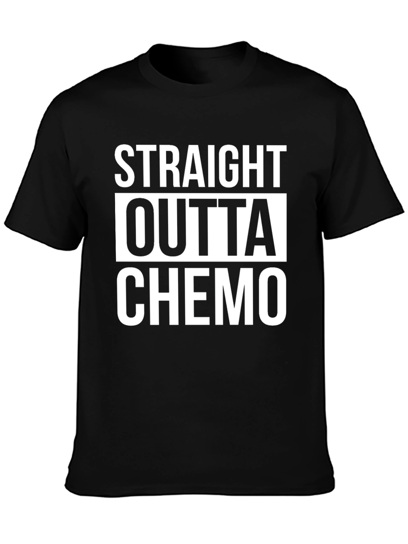 Straight Outta Chemo Graphic Tee - Black
