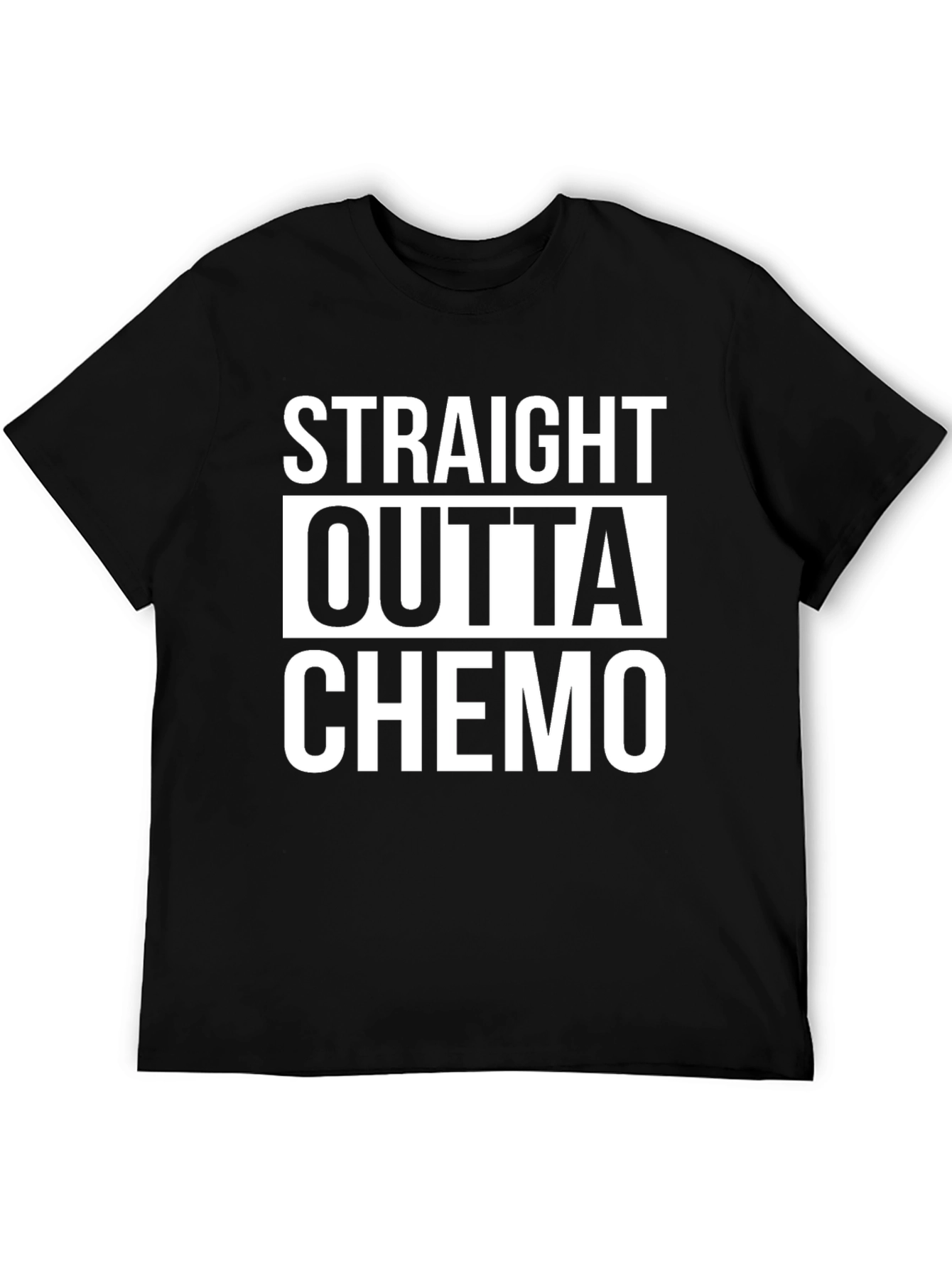 Straight Outta Chemo Graphic Tee - Black