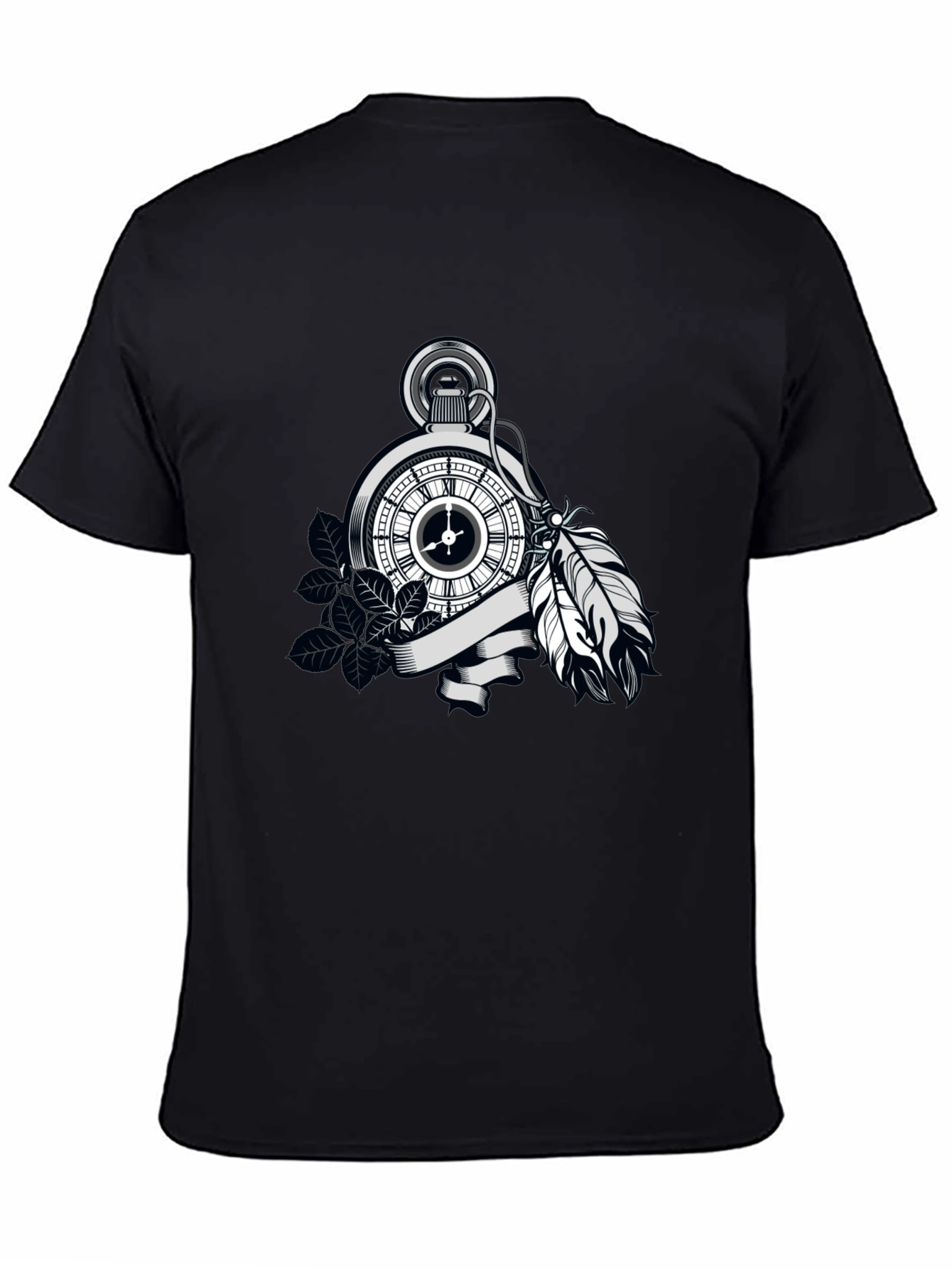 Pocket Watch Feather Graphic Tee