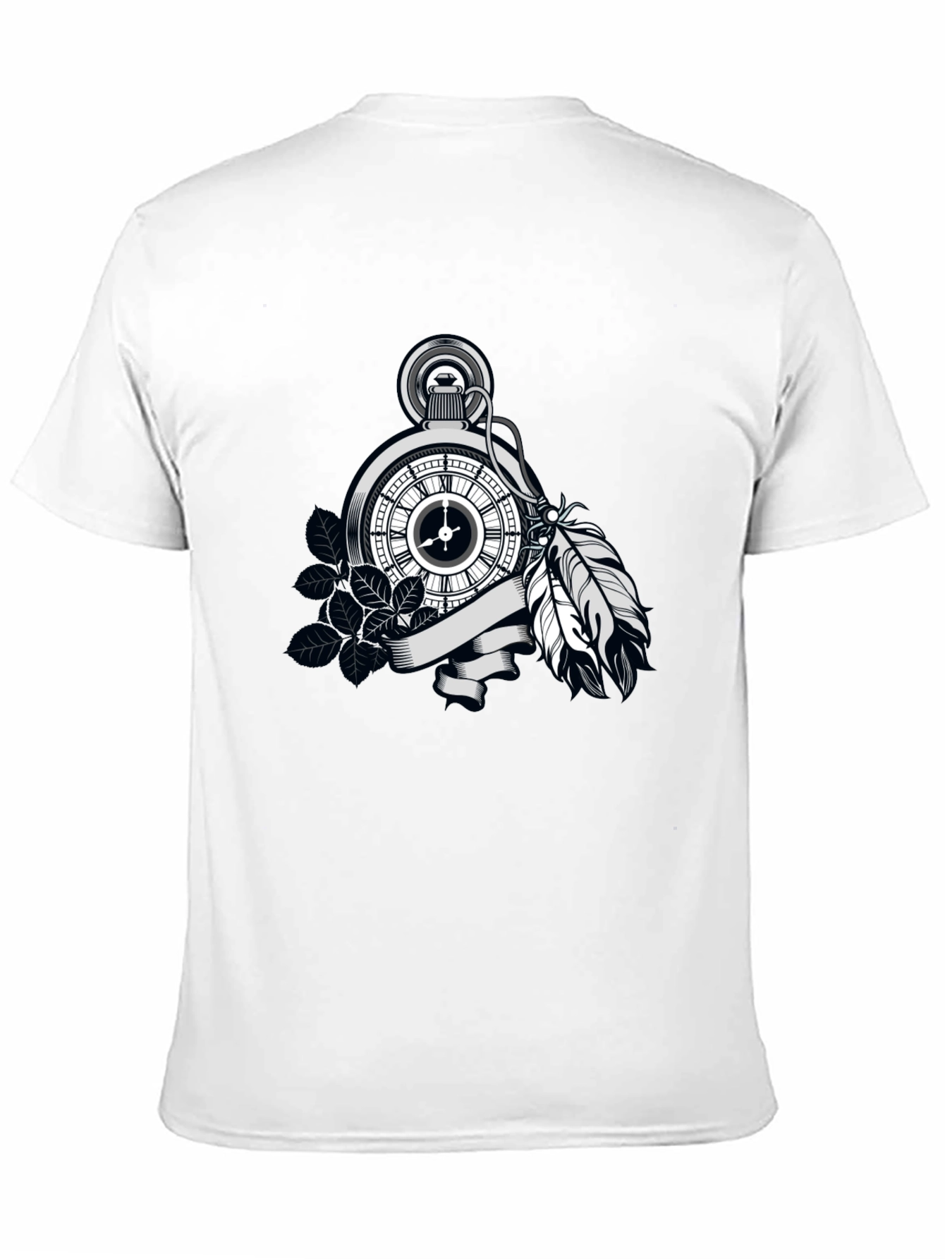 Pocket Watch Feather Graphic Tee