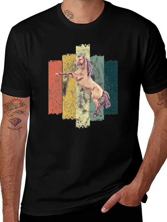 Retro Horse Graphic Tee - Vintage Equestrian T-Shirt