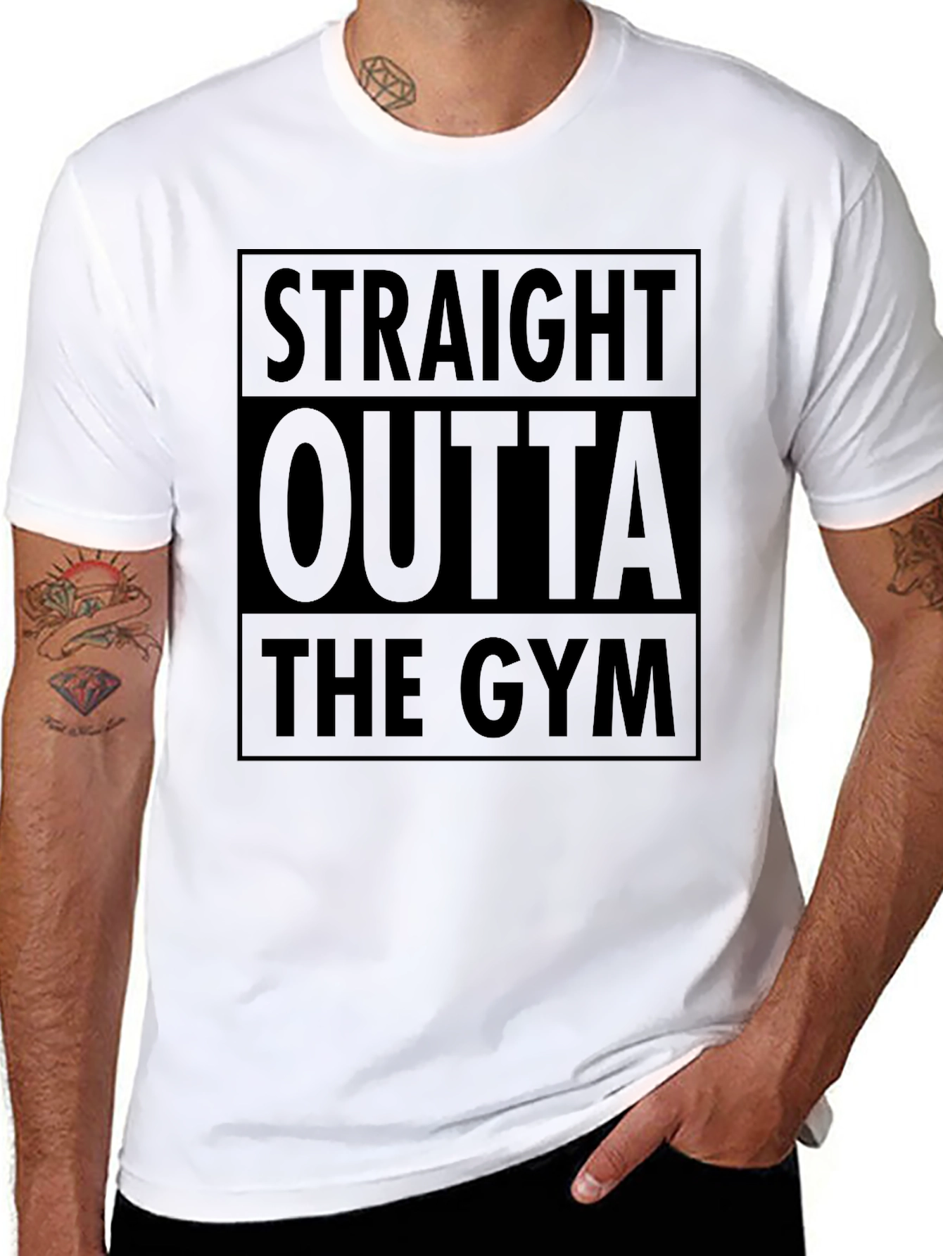 Straight Outta the Gym Black T-Shirt