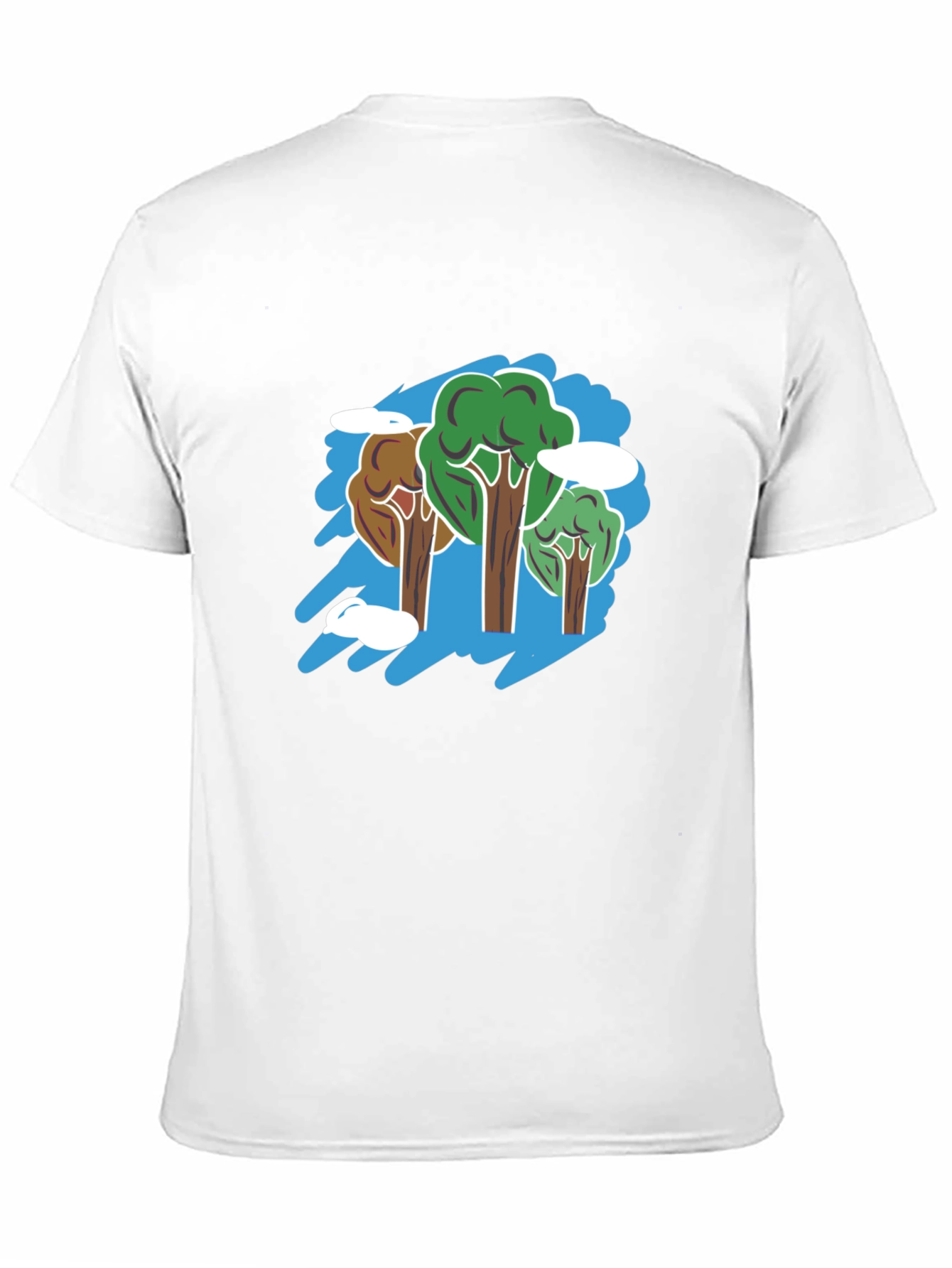 Nature Trees Graphic Black T-Shirt