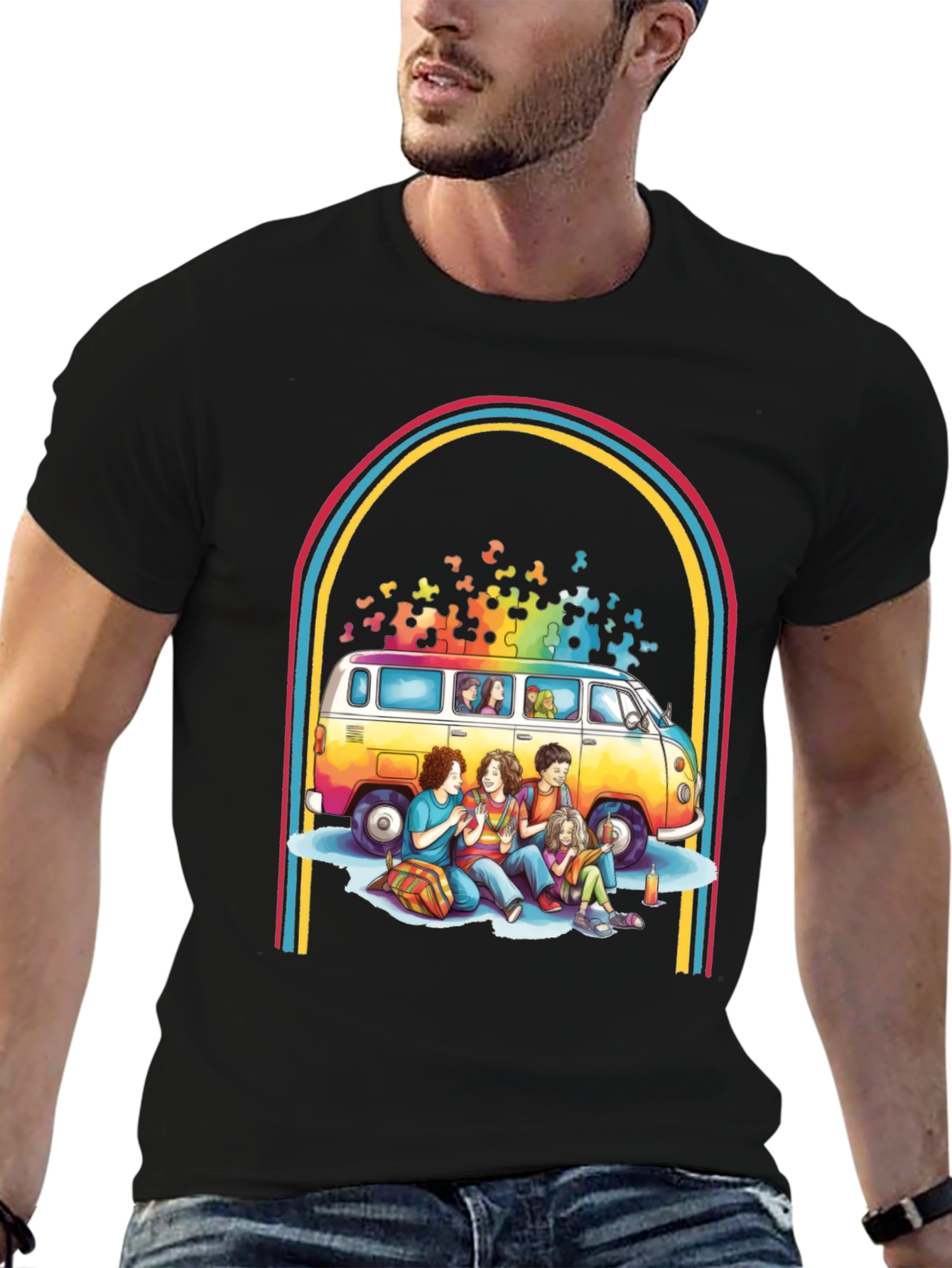 Retro Van & Friends Graphic Tee