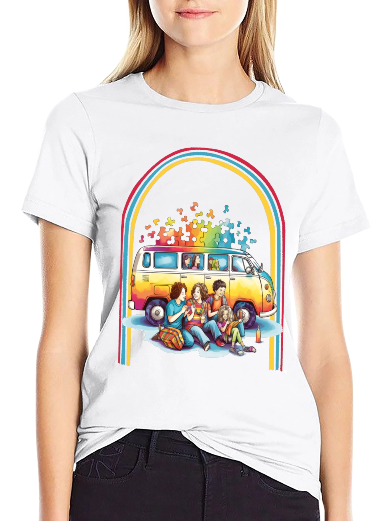 Retro Van & Friends Graphic Tee