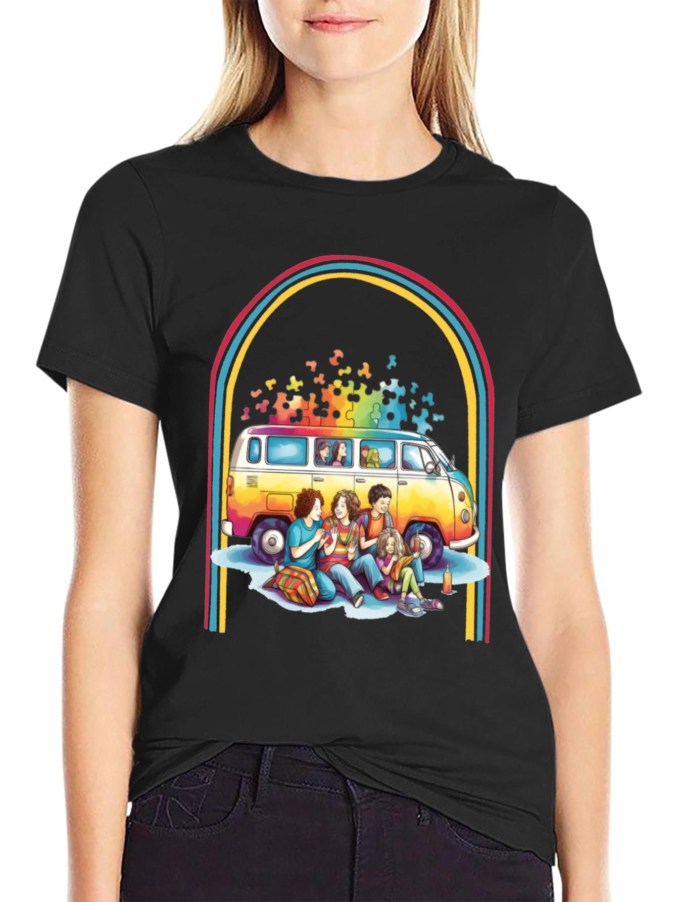 Retro Van & Friends Graphic Tee