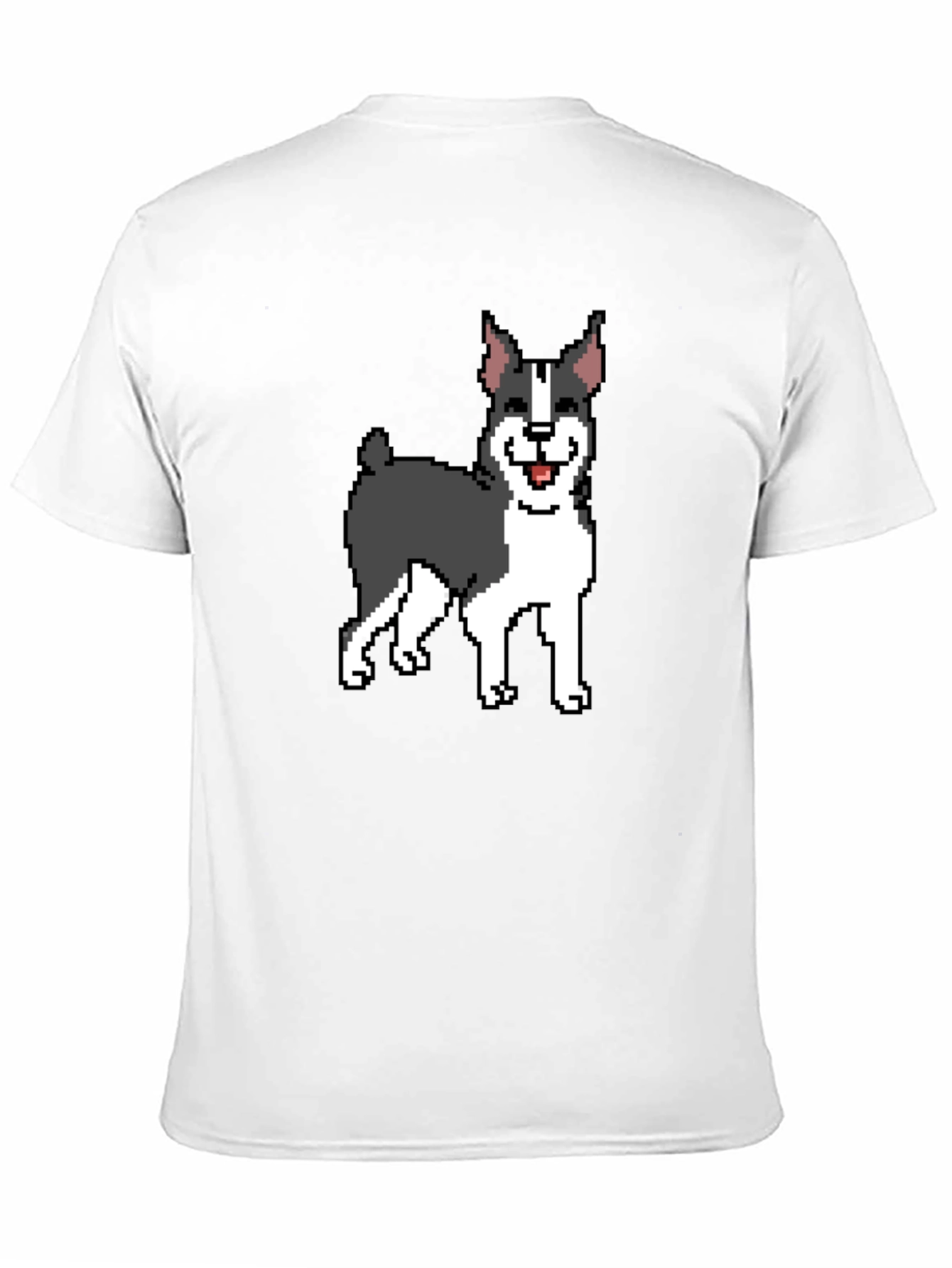 Pixel Art Boston Terrier Graphic Tee