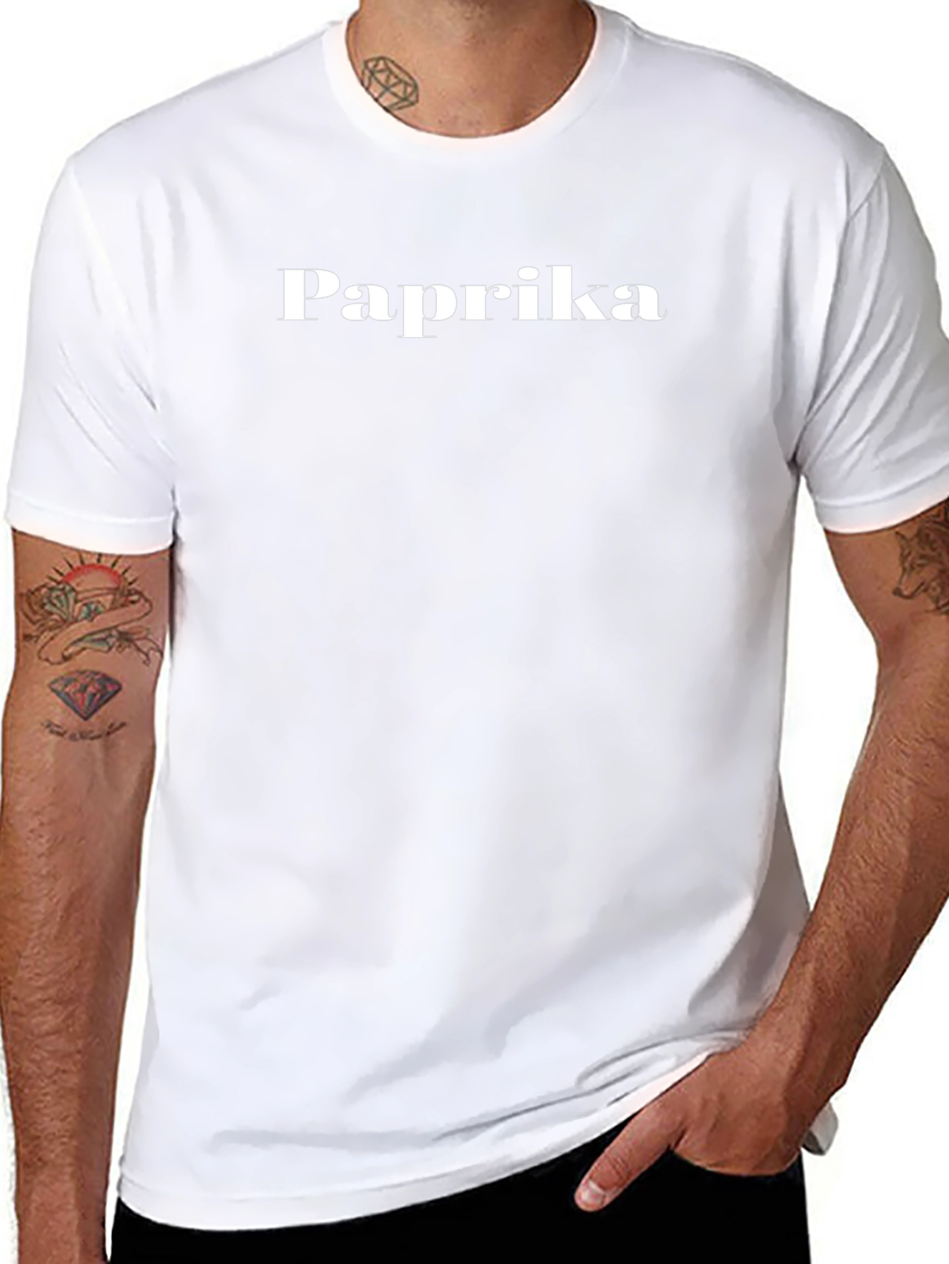 Paprika Graphic Tee - Stylish Black Cotton T-Shirt