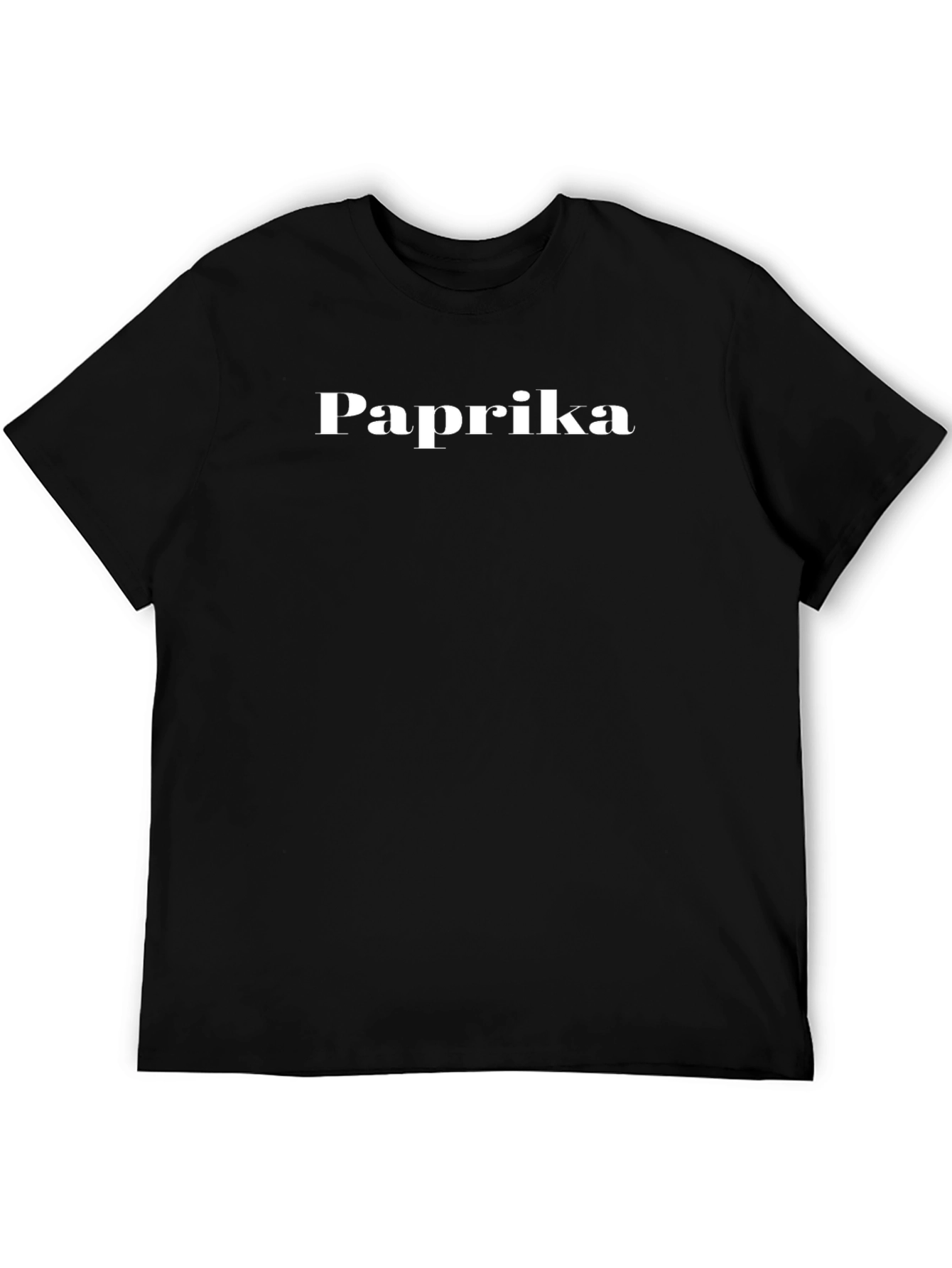 Paprika Graphic Tee - Stylish Black Cotton T-Shirt