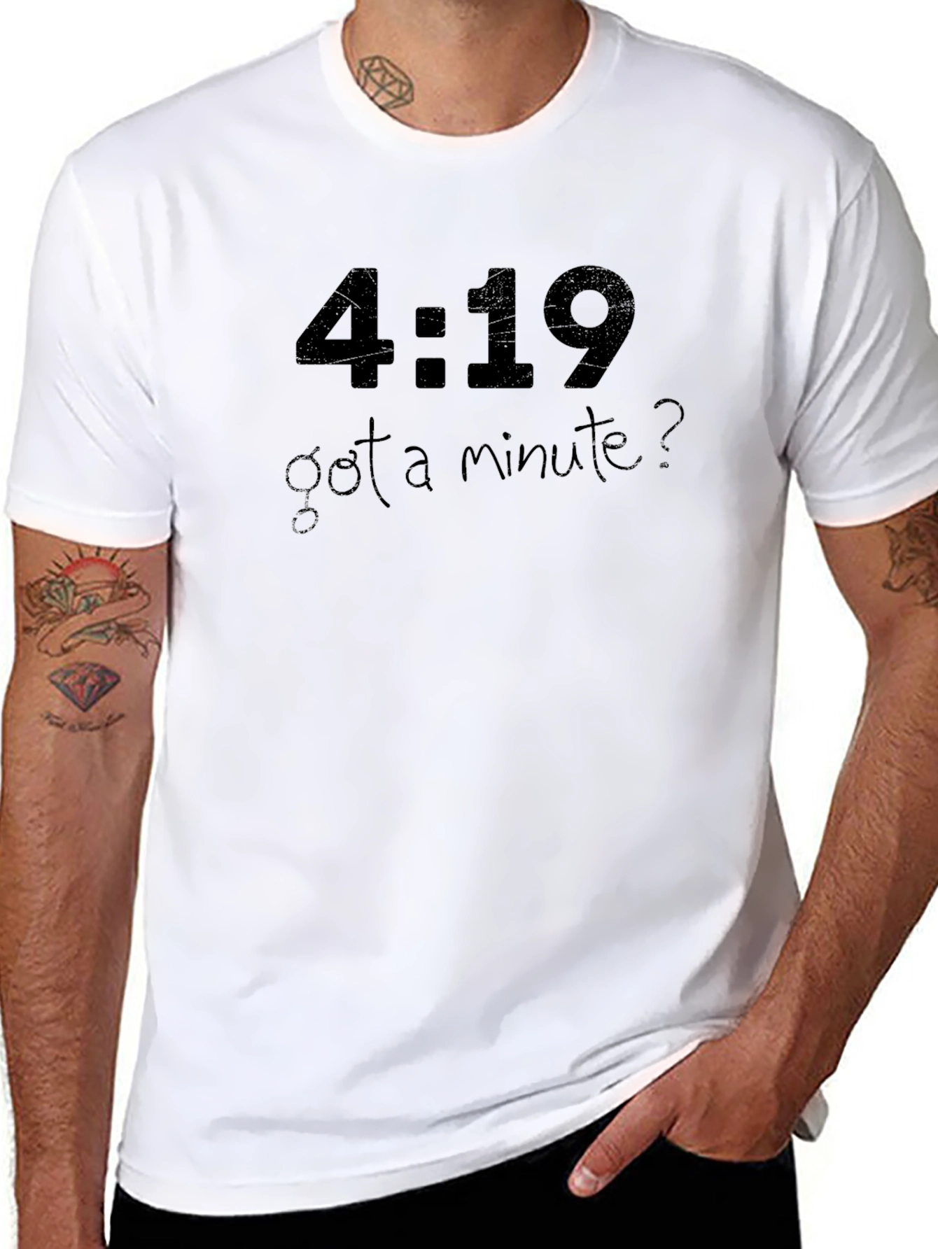 4:19 Got a Minute? Graphic T-Shirt - Black