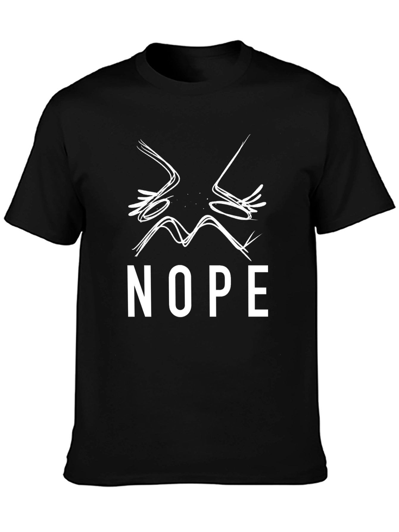 Nope! Graphic Tee - Unisex Black Cotton T-Shirt
