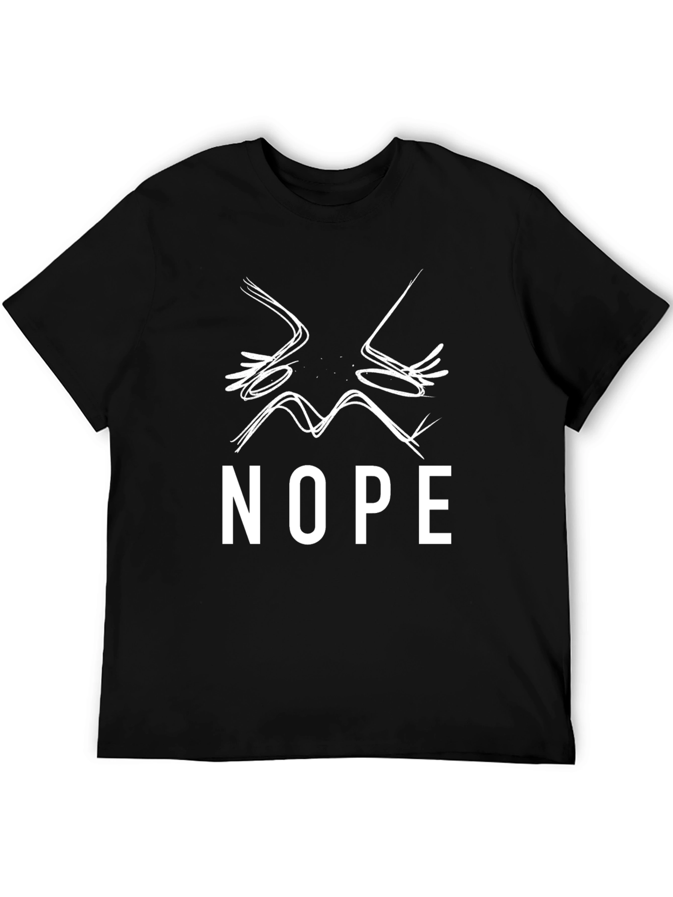 Nope! Graphic Tee - Unisex Black Cotton T-Shirt