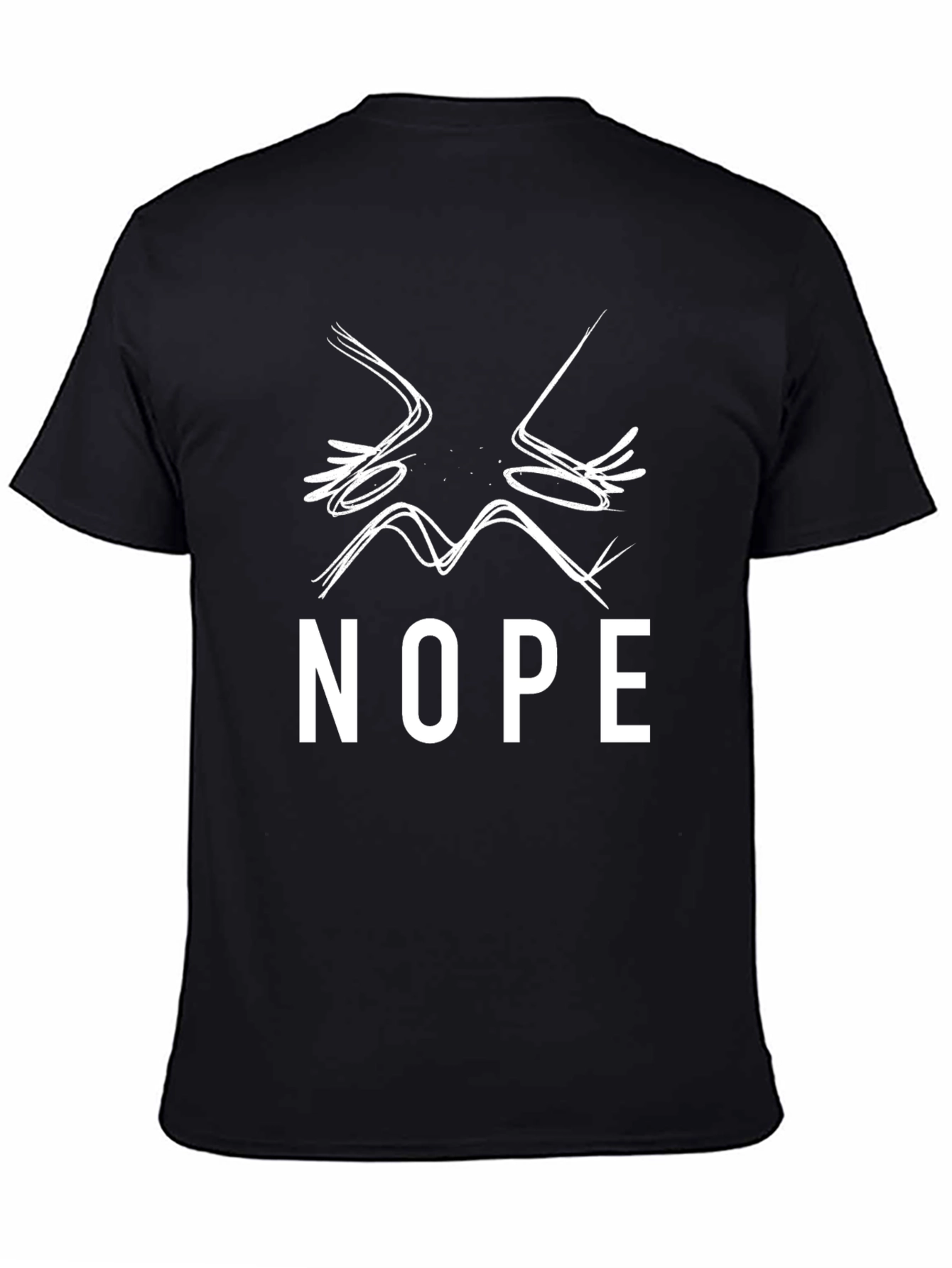 Nope! Graphic Tee - Unisex Black Cotton T-Shirt