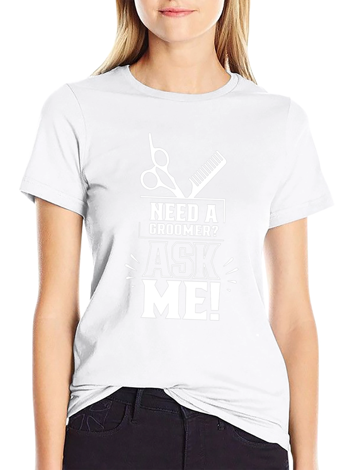 Need A Groomer? Ask Me! T-Shirt - Black