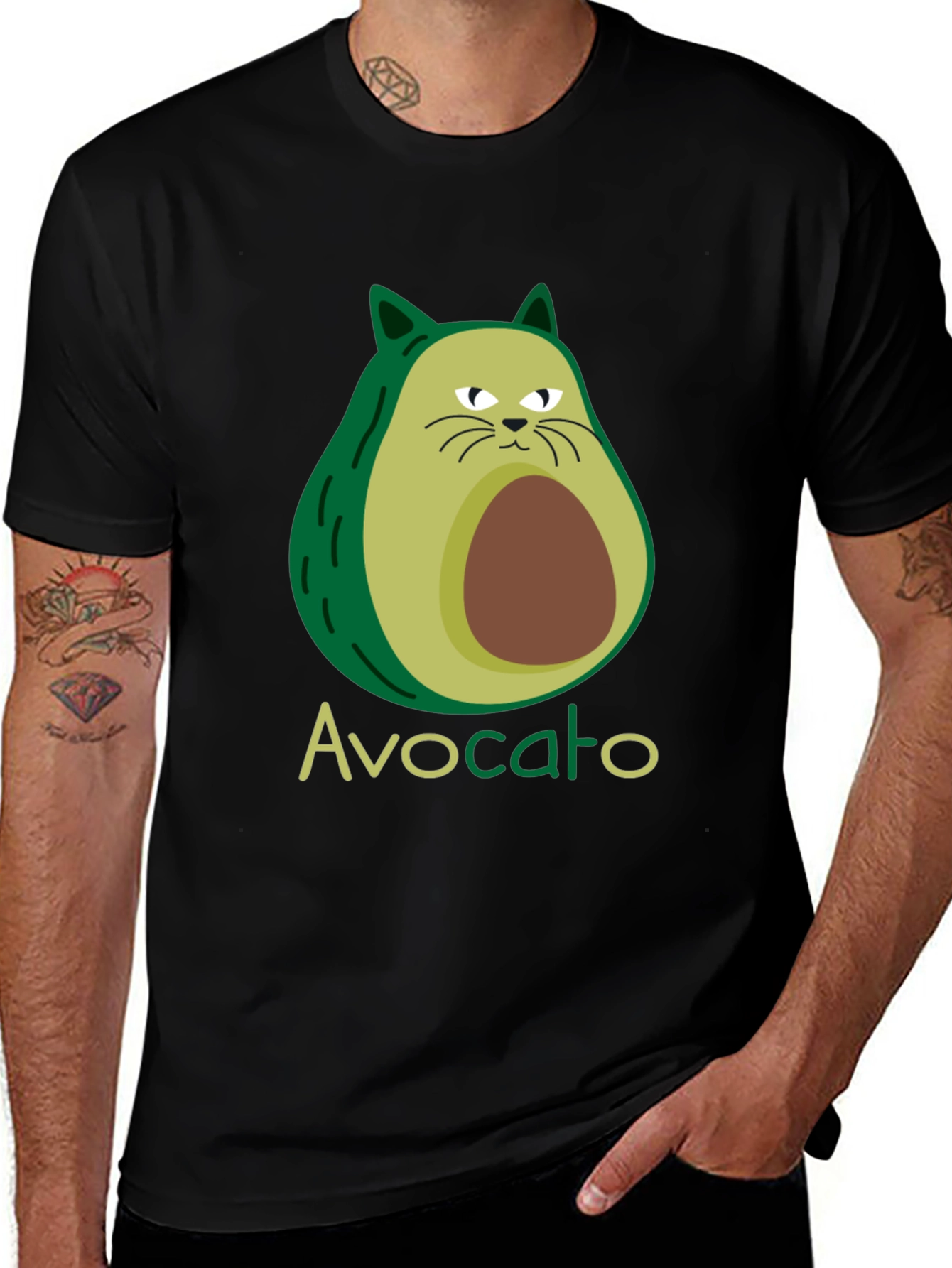 Avocato Funny Cat Avocado Pun T-Shirt