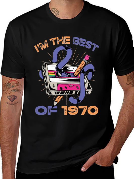 Retro Cassette Tape 1970 Birthday T-Shirt