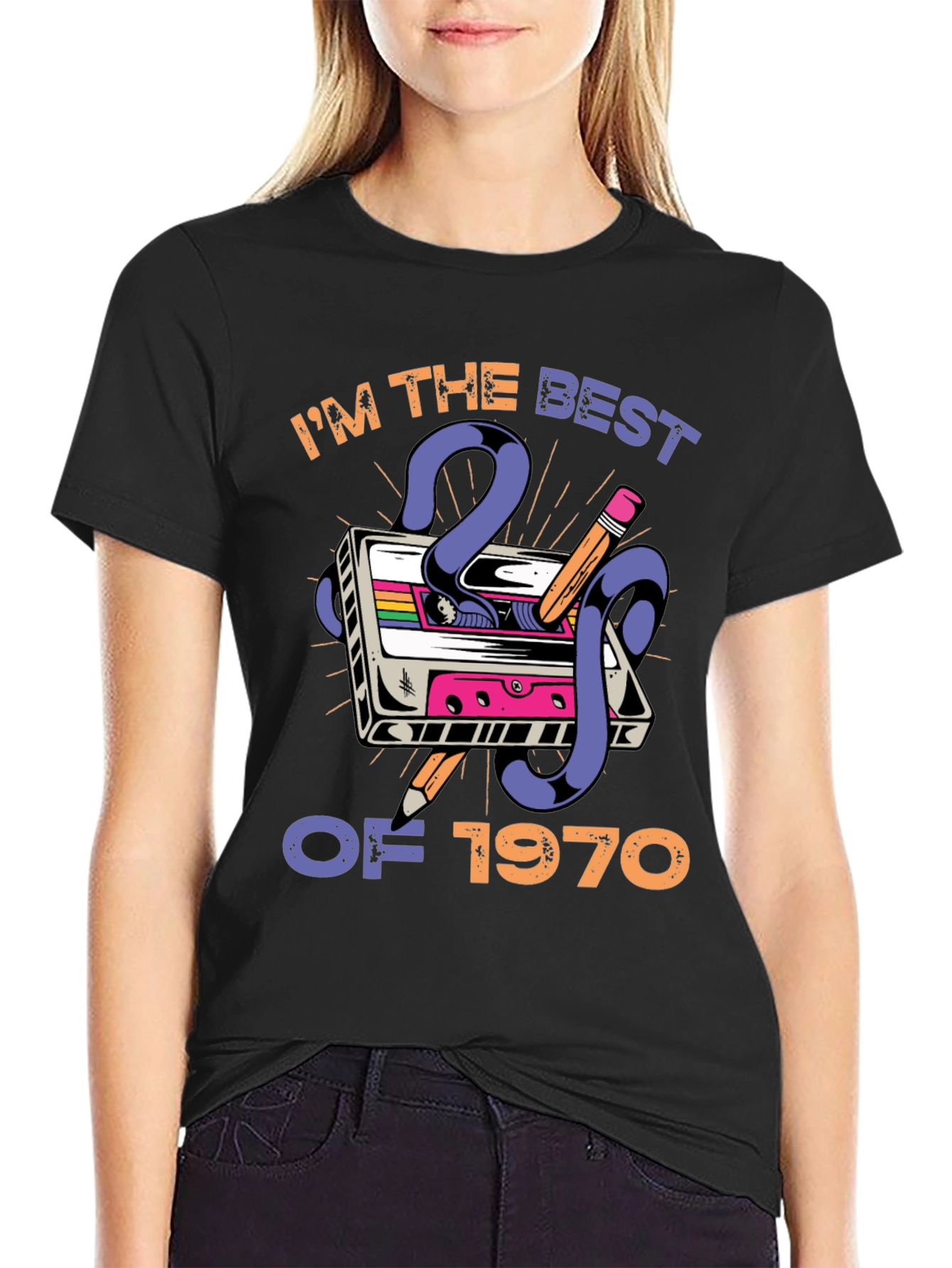 Retro Cassette Tape 1970 Birthday T-Shirt