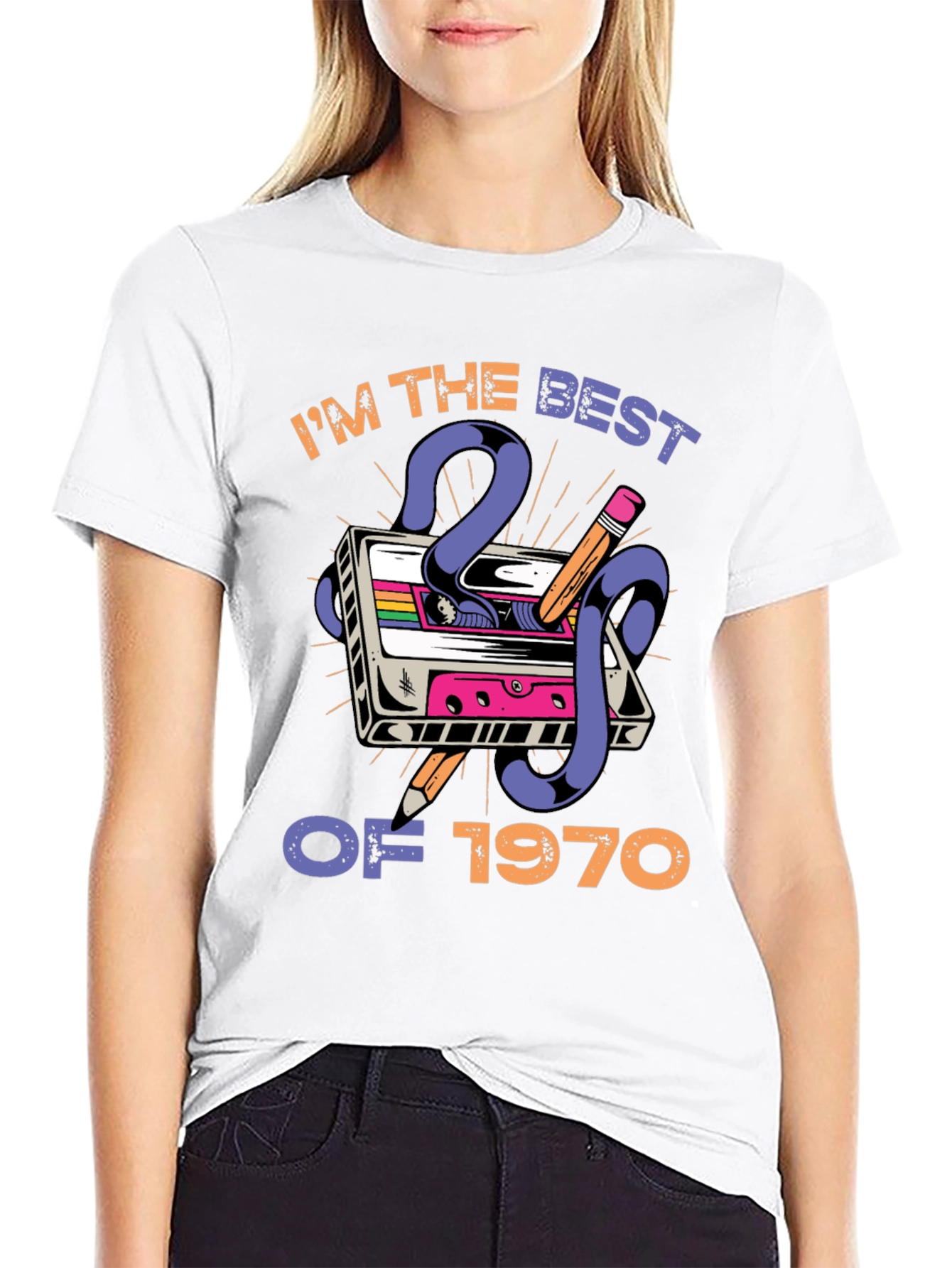 Retro Cassette Tape 1970 Birthday T-Shirt