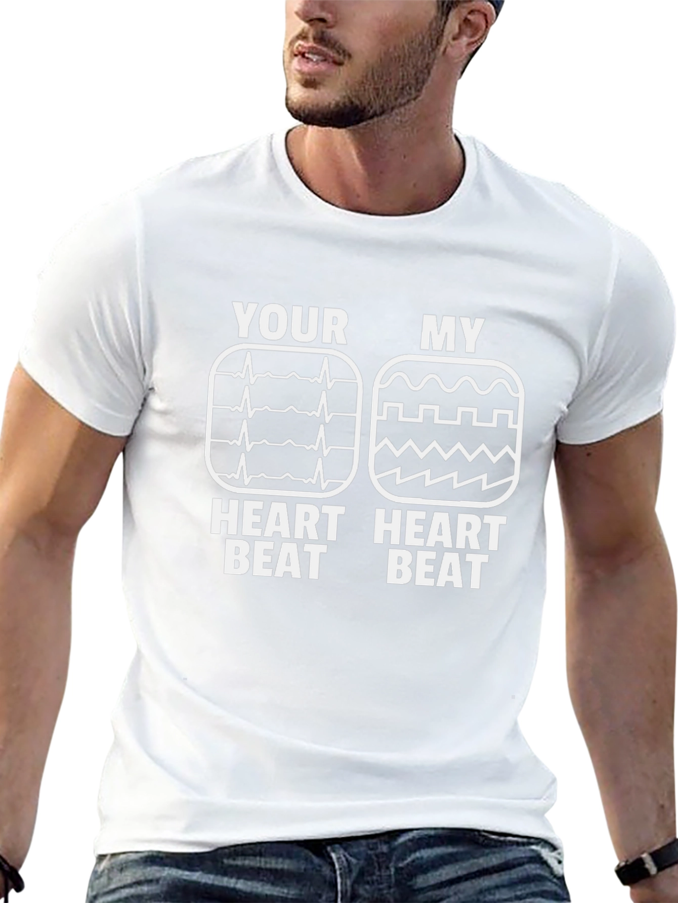 Your Heart Beat My Heart Beat Funny T-Shirt