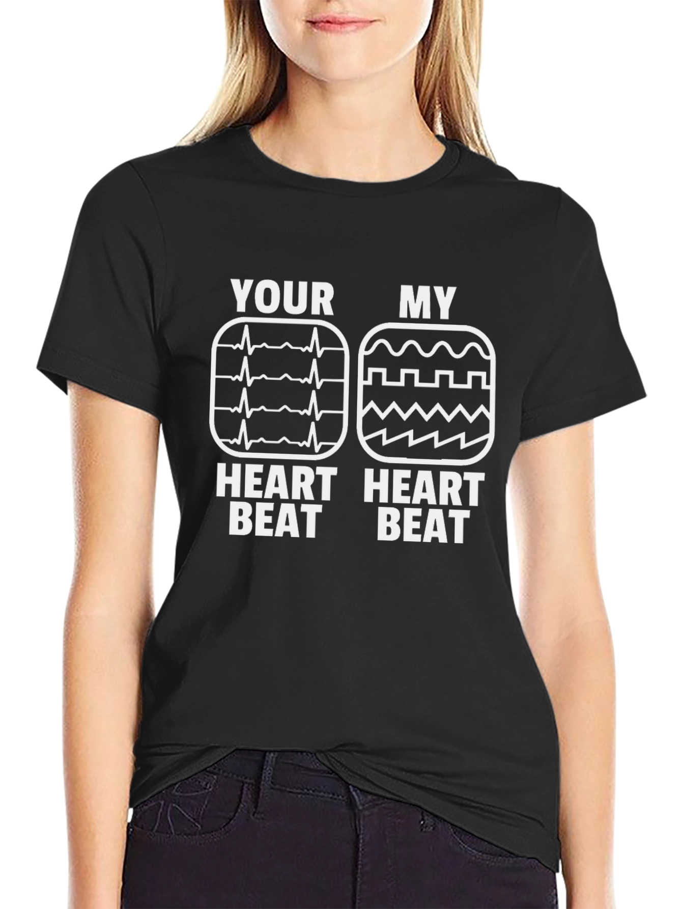 Your Heart Beat My Heart Beat Funny T-Shirt