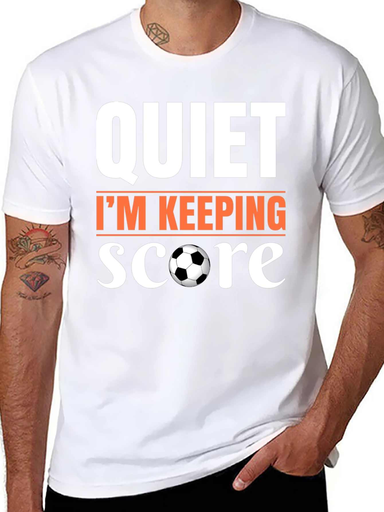 Quiet Im Keeping Score Soccer T-Shirt