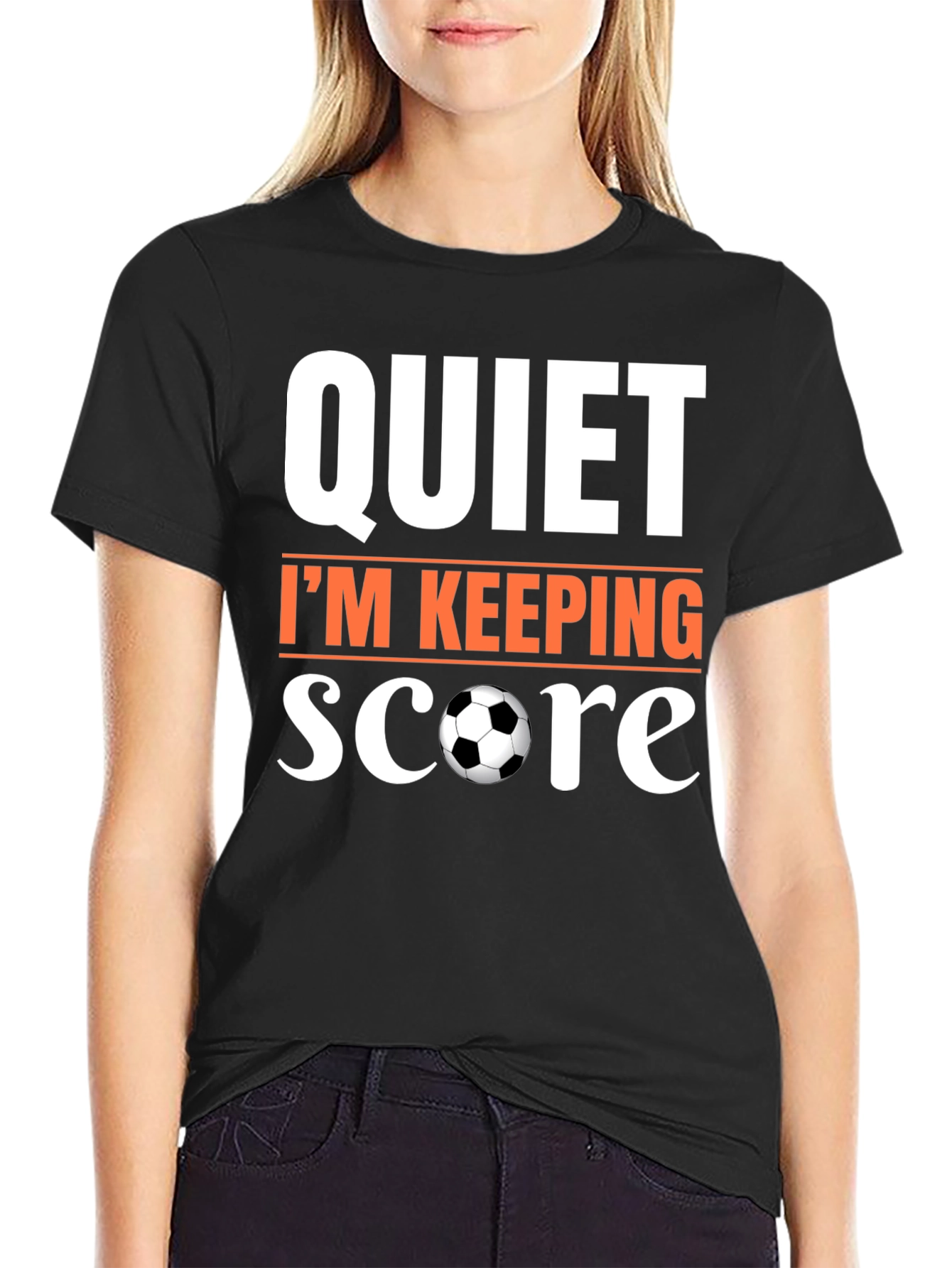 Quiet Im Keeping Score Soccer T-Shirt