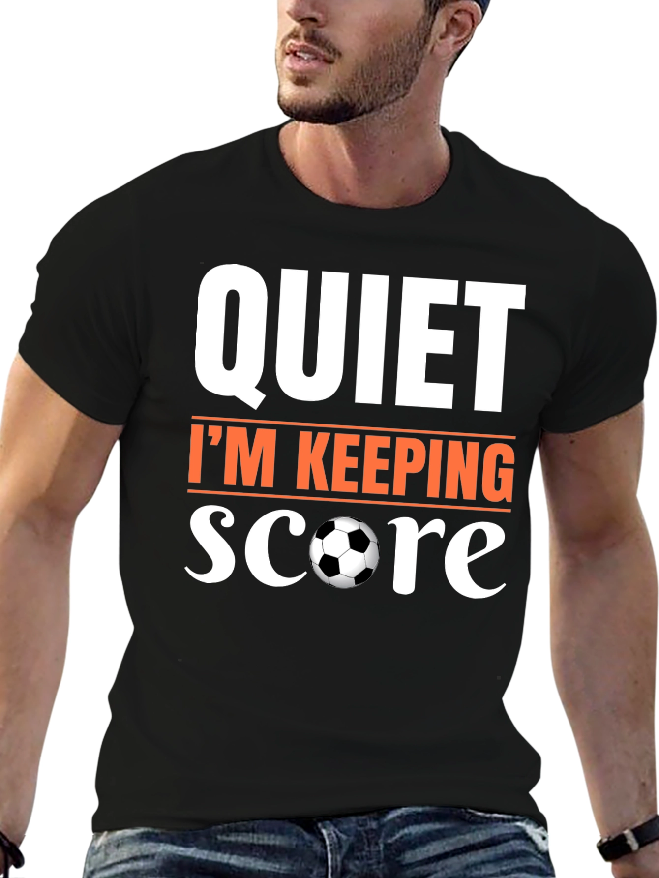 Quiet Im Keeping Score Soccer T-Shirt