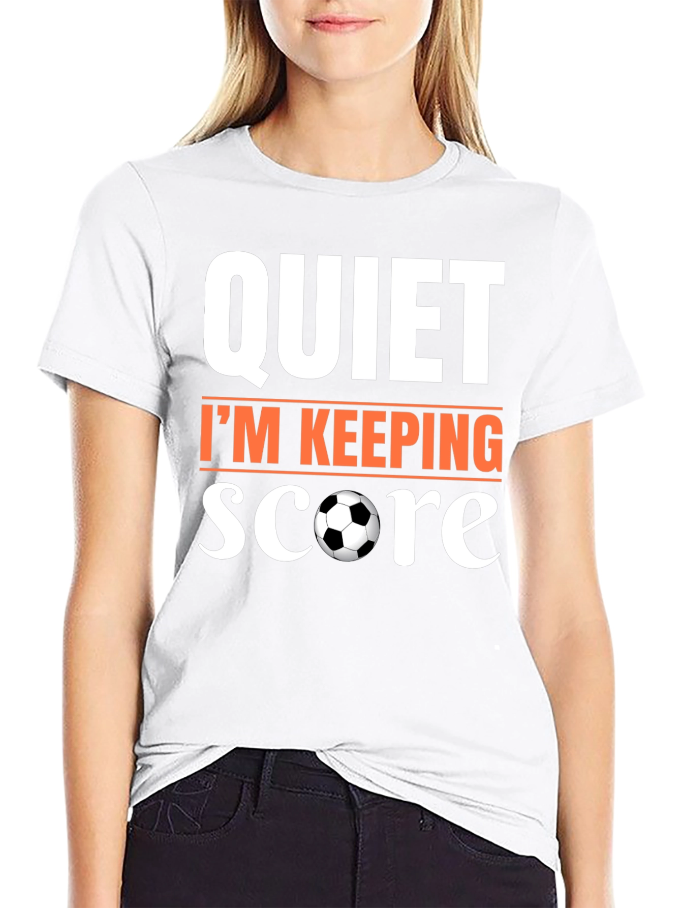 Quiet Im Keeping Score Soccer T-Shirt