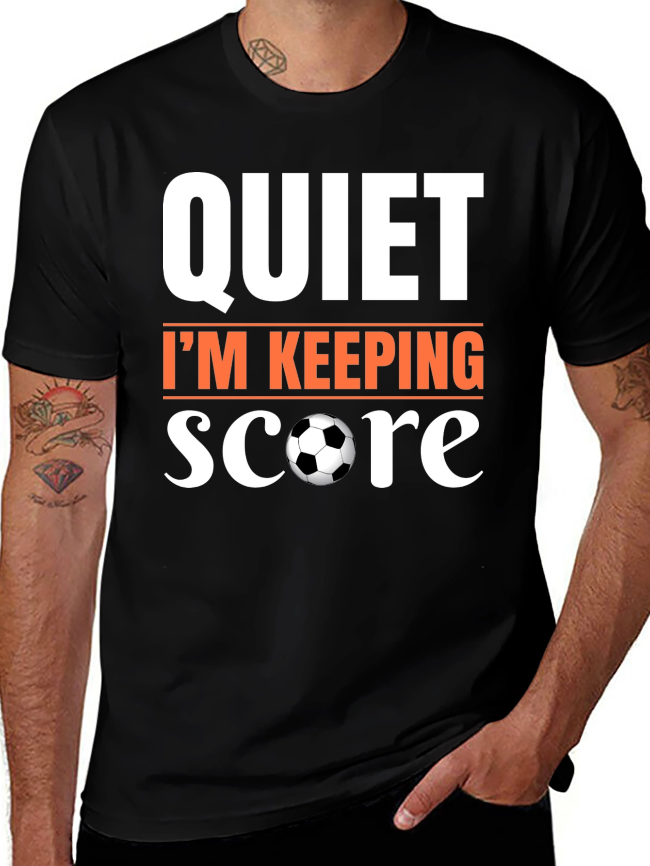 Quiet Im Keeping Score Soccer T-Shirt