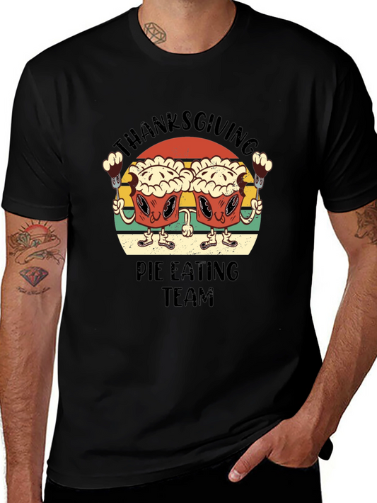 Thanksgiving Pie Eating Team T-Shirt - Funny Holiday Tee