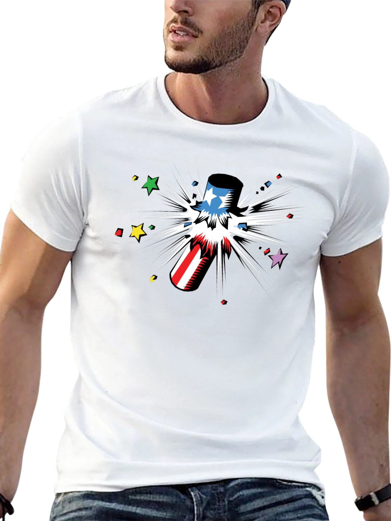 Patriotic Graphic Tee - Celebrate in Style!