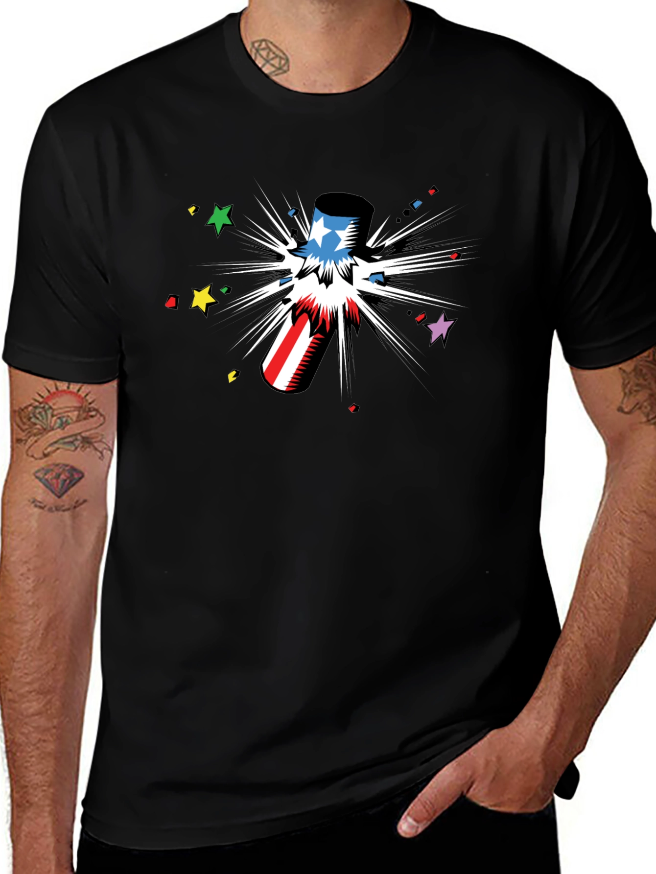 Patriotic Graphic Tee - Celebrate in Style!