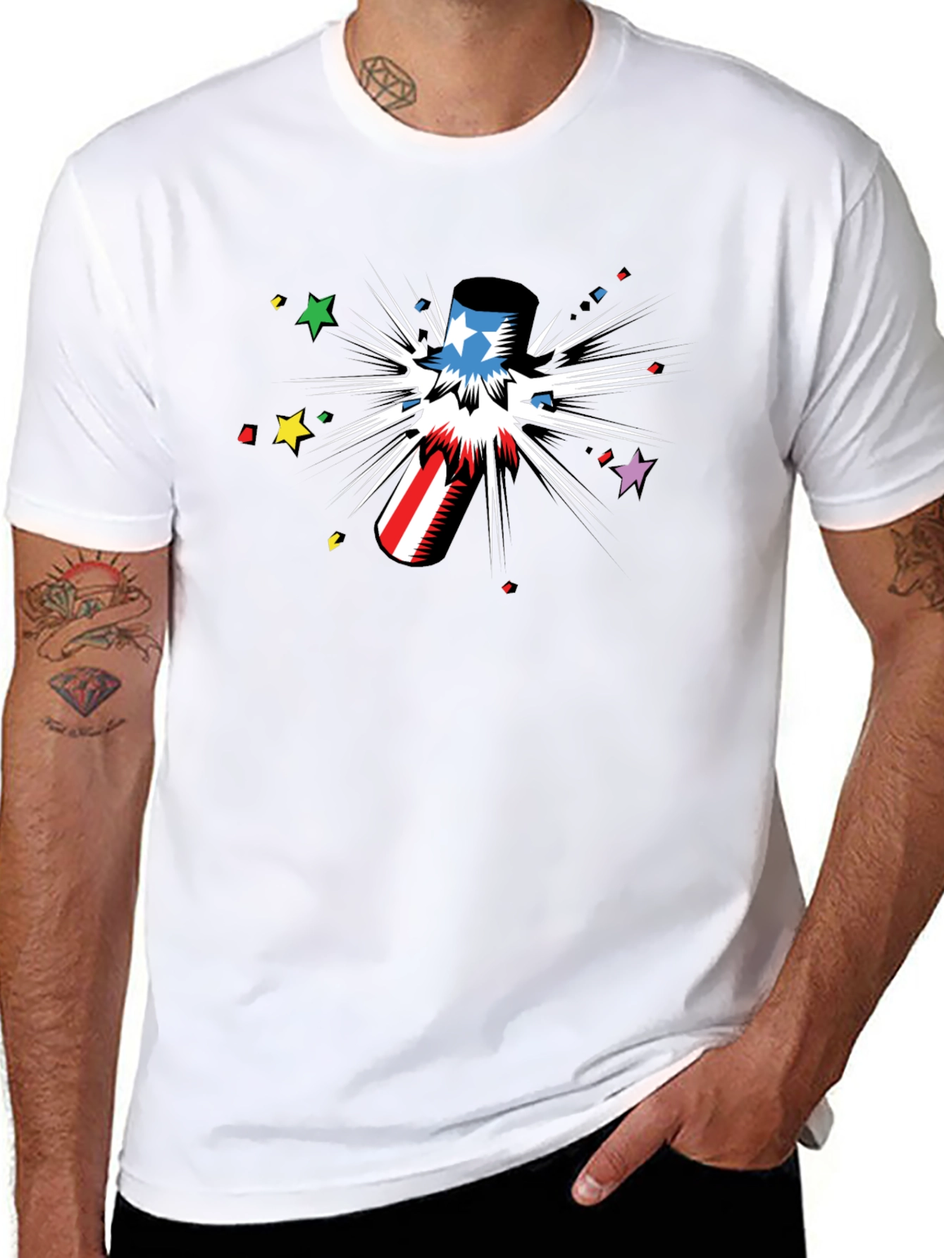 Patriotic Graphic Tee - Celebrate in Style!