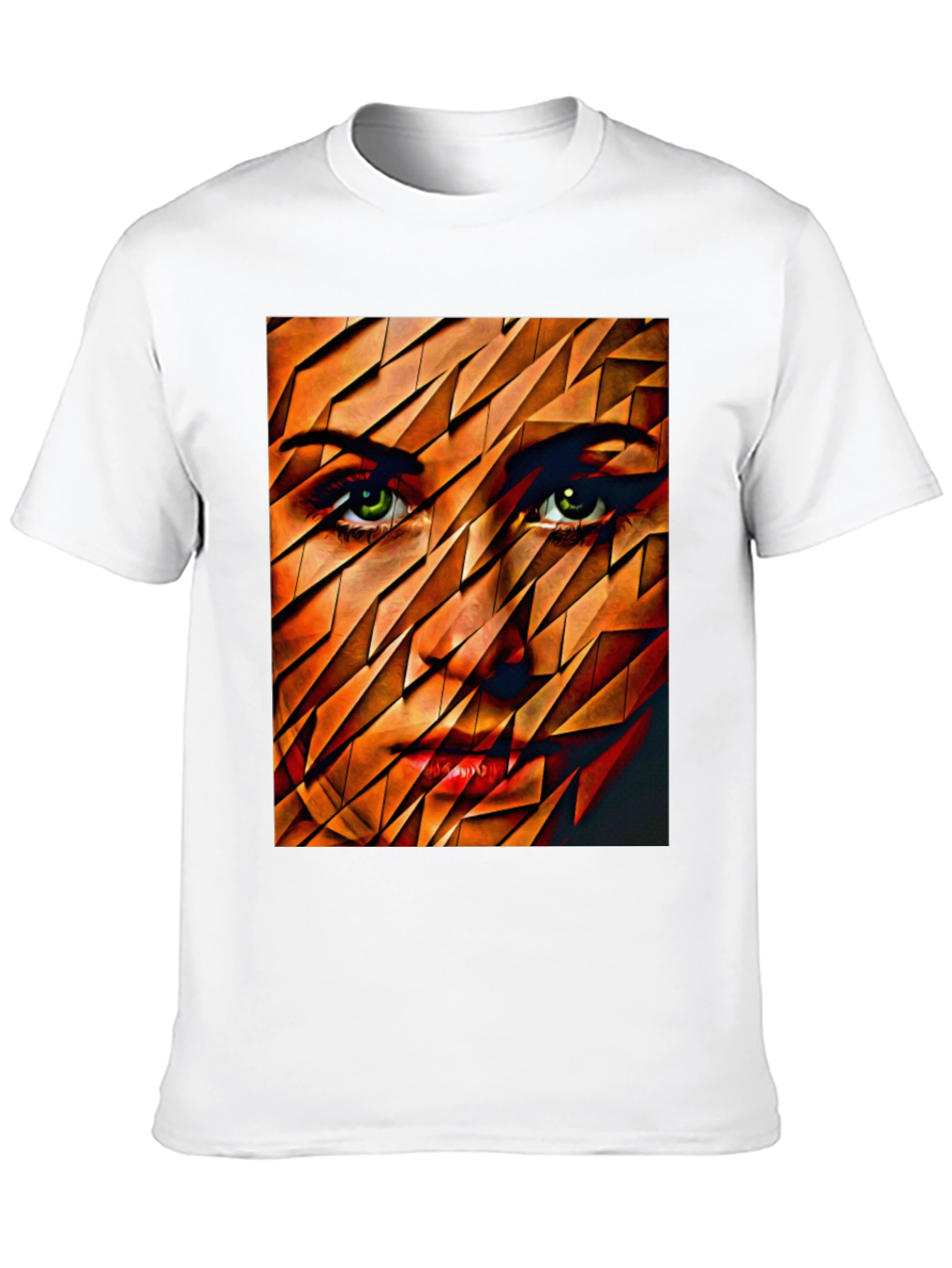 Abstract Womans Face Graphic Tee