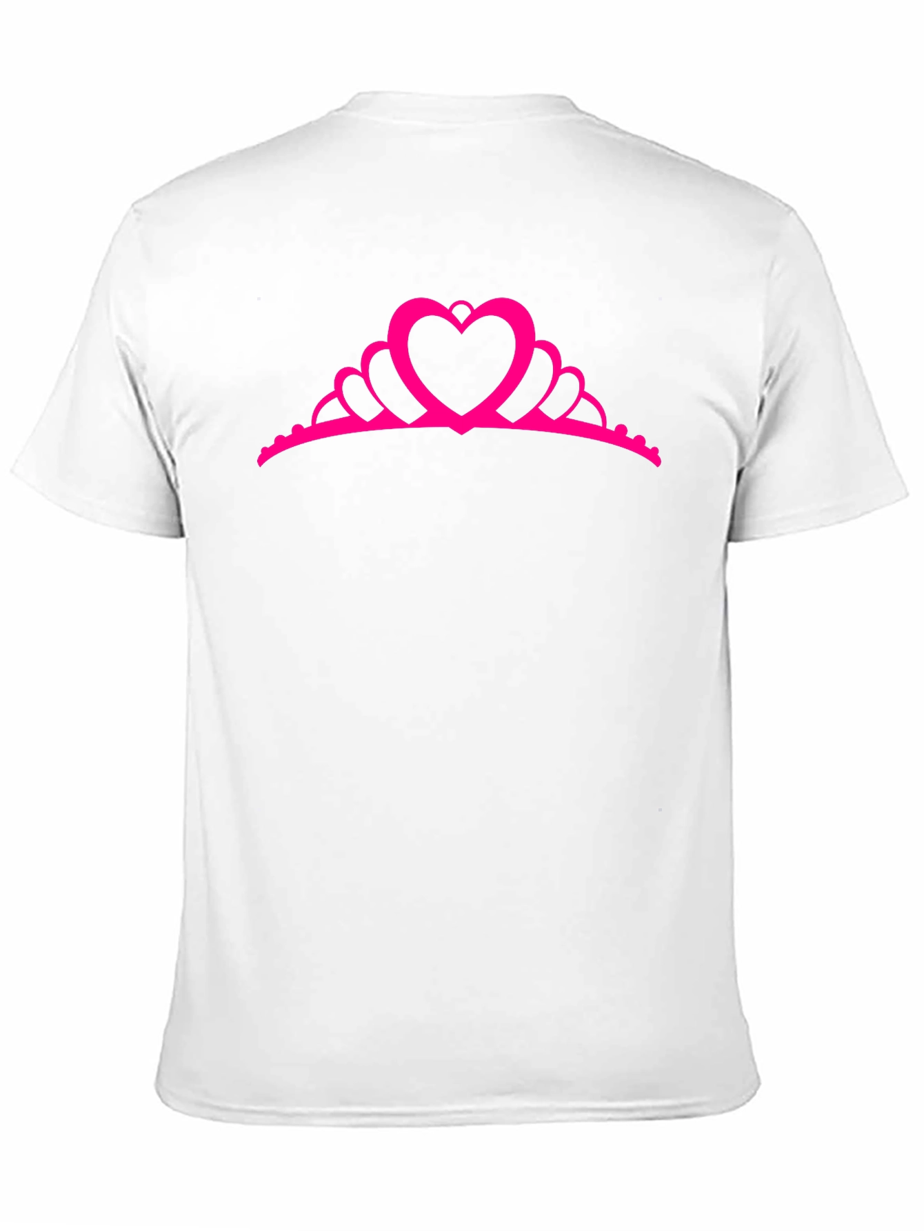 Princess Heart Crown T-Shirt - Black Cotton Tee
