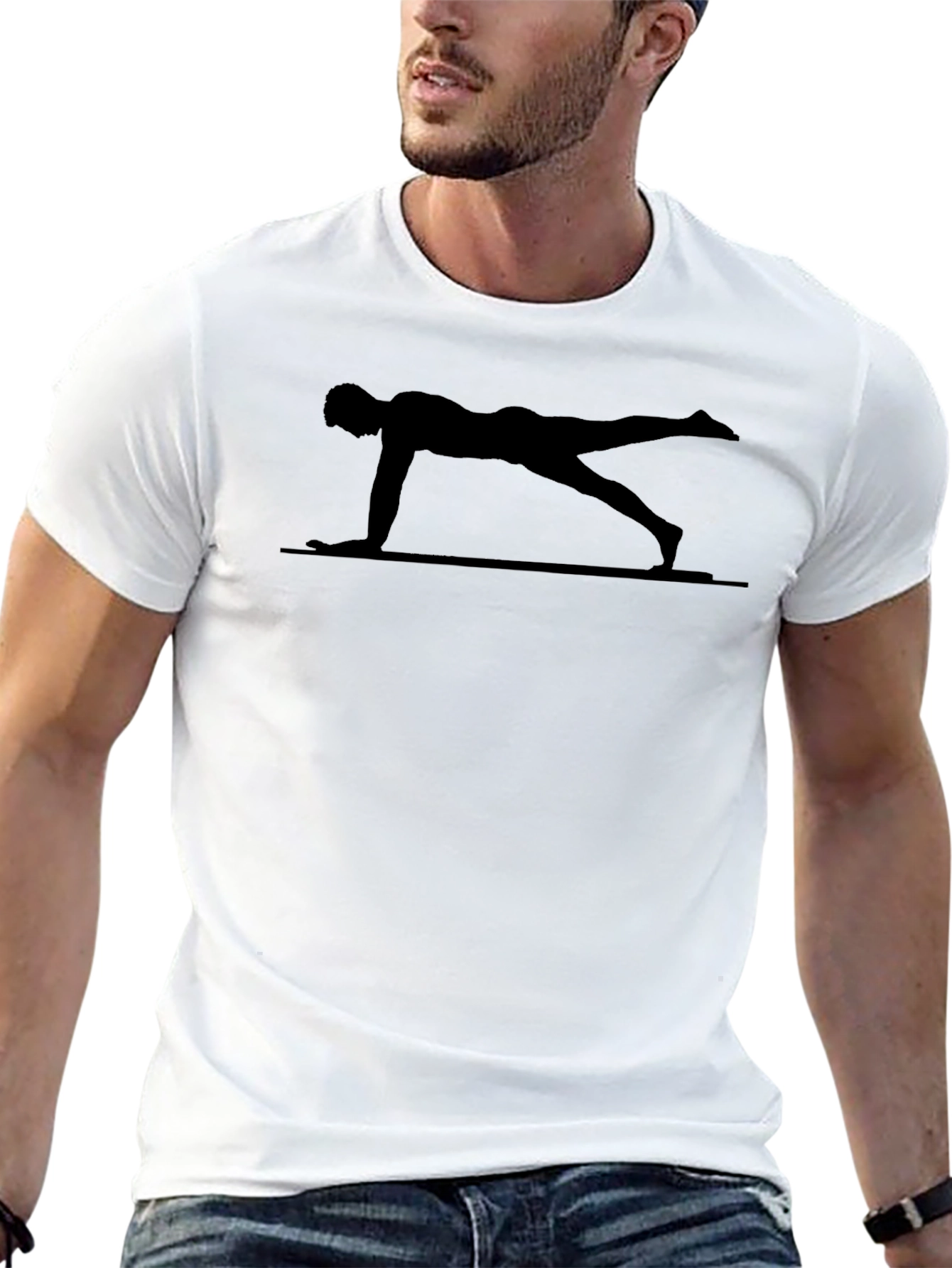 Yoga Plank Pose Graphic Tee
