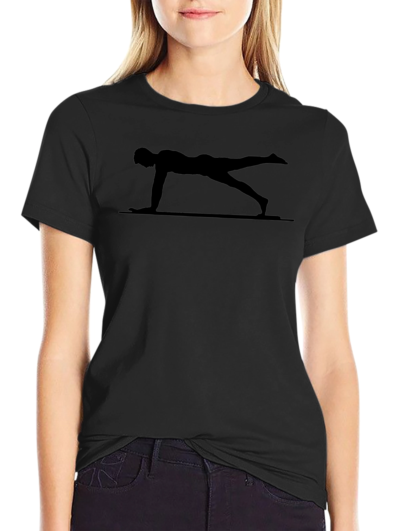 Yoga Plank Pose Graphic Tee