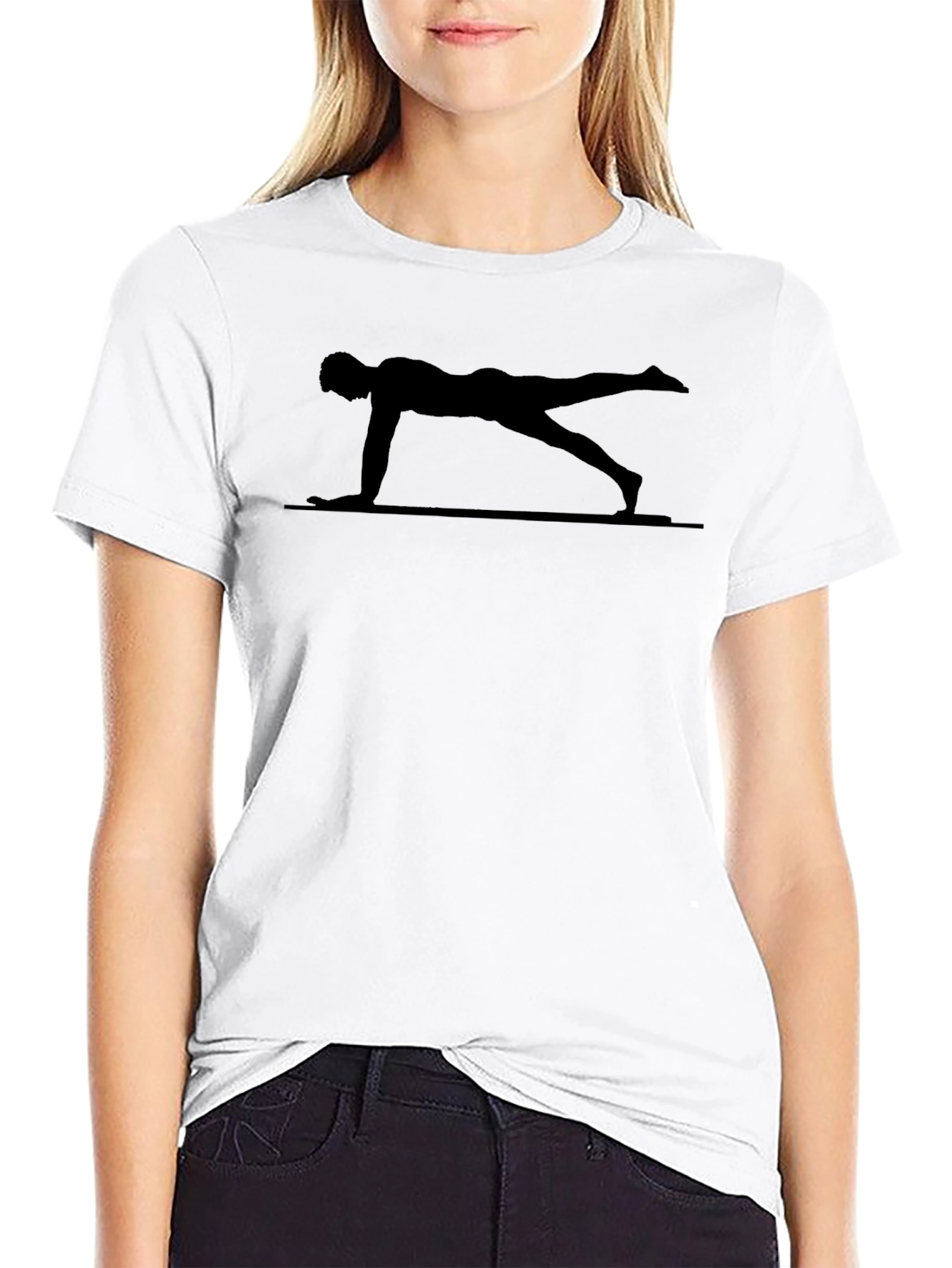 Yoga Plank Pose Graphic Tee