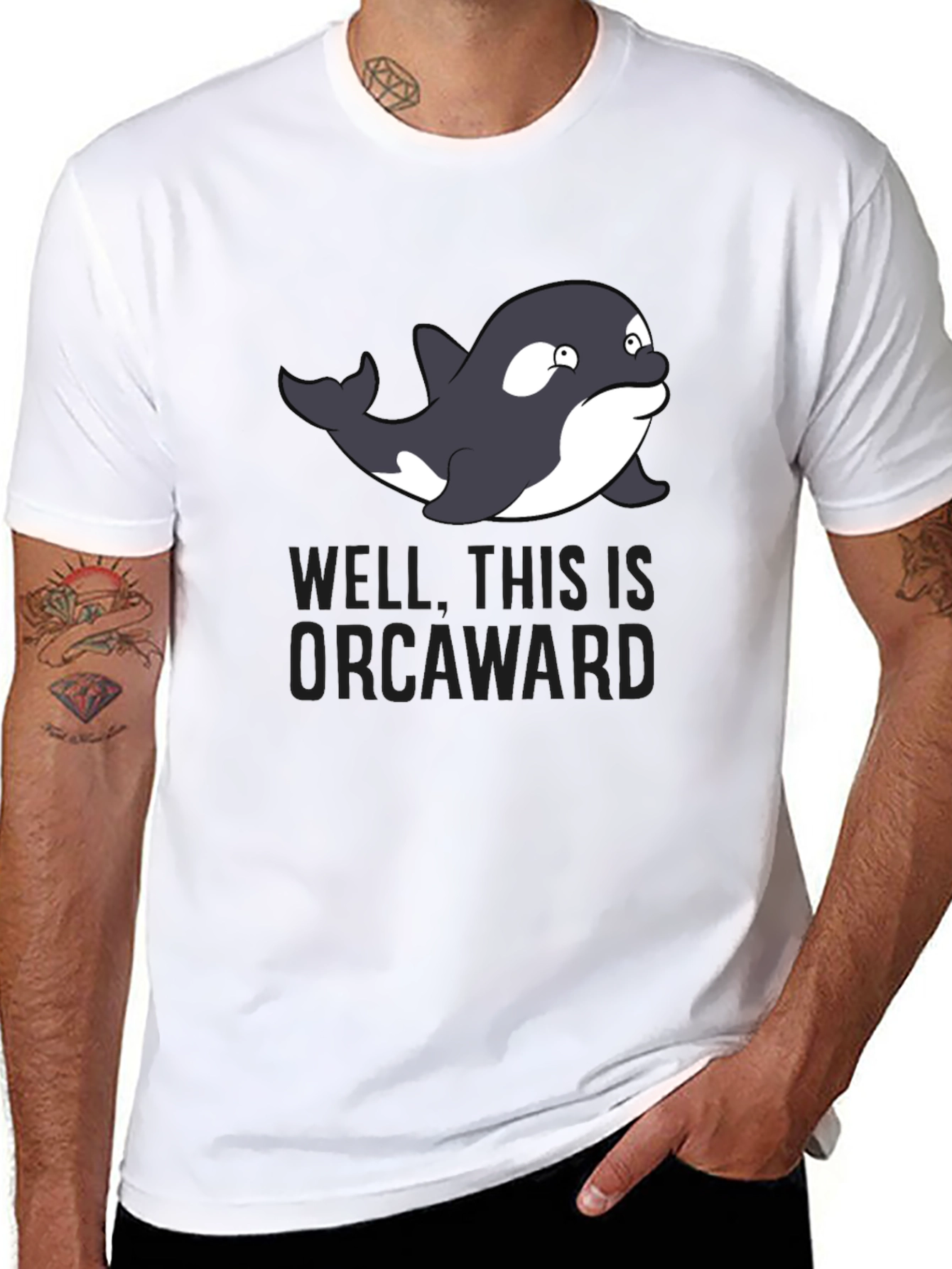 Orcaward Funny Graphic Mens T-Shirt