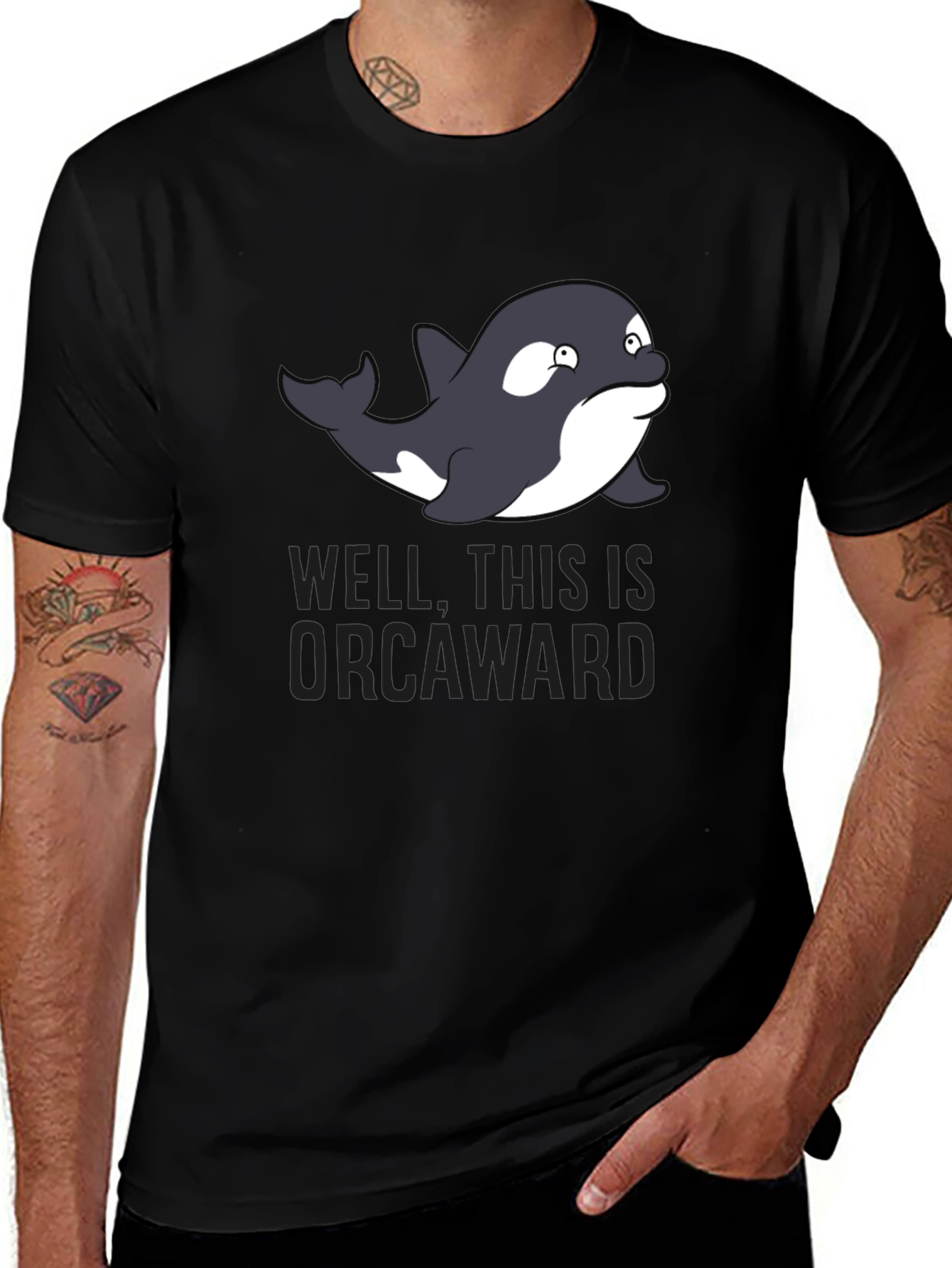Orcaward Funny Graphic Mens T-Shirt