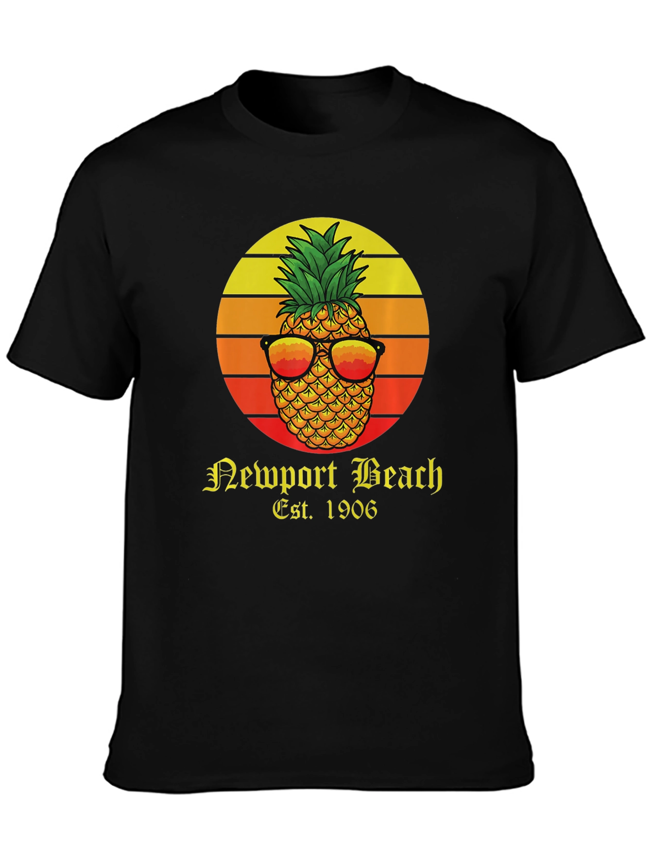 Newport Beach Pineapple Graphic T-Shirt