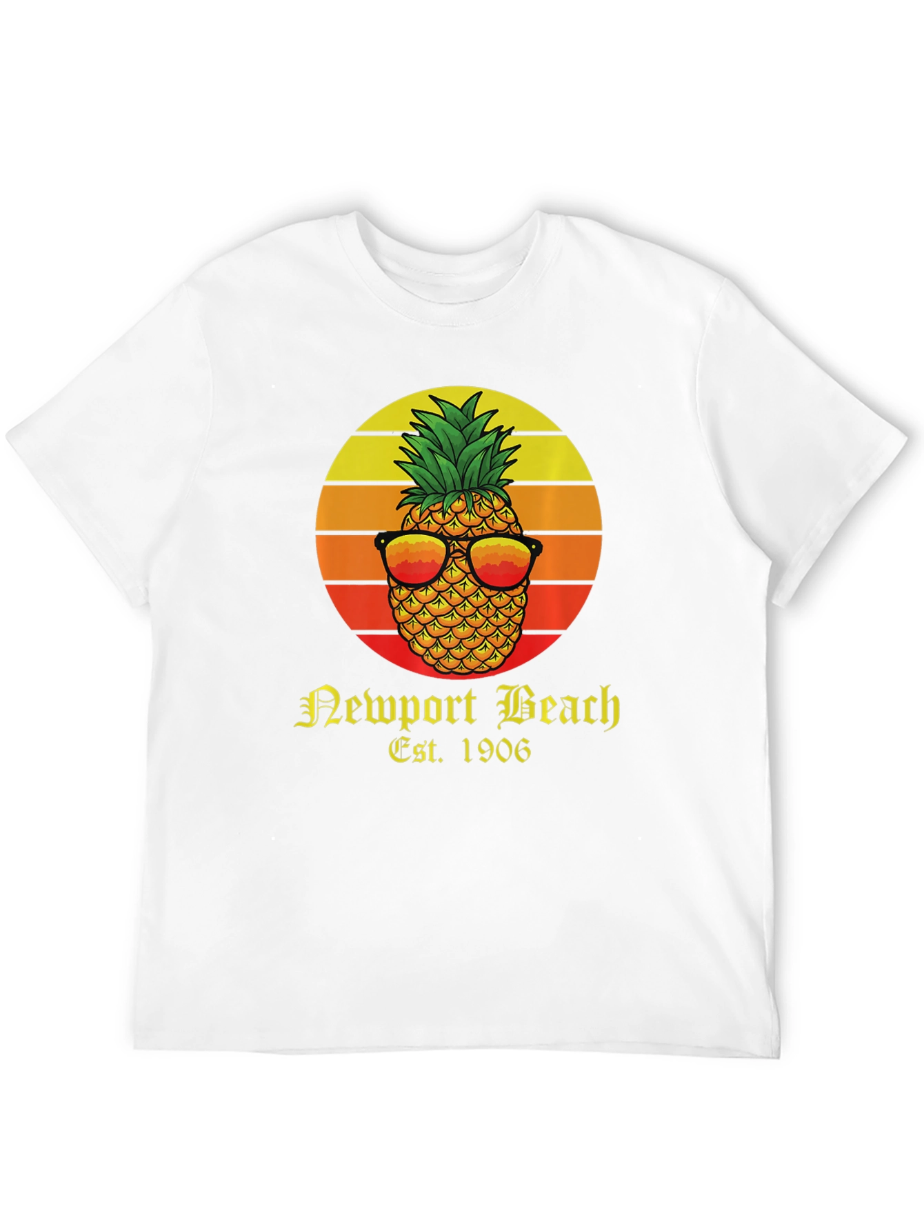 Newport Beach Pineapple Graphic T-Shirt