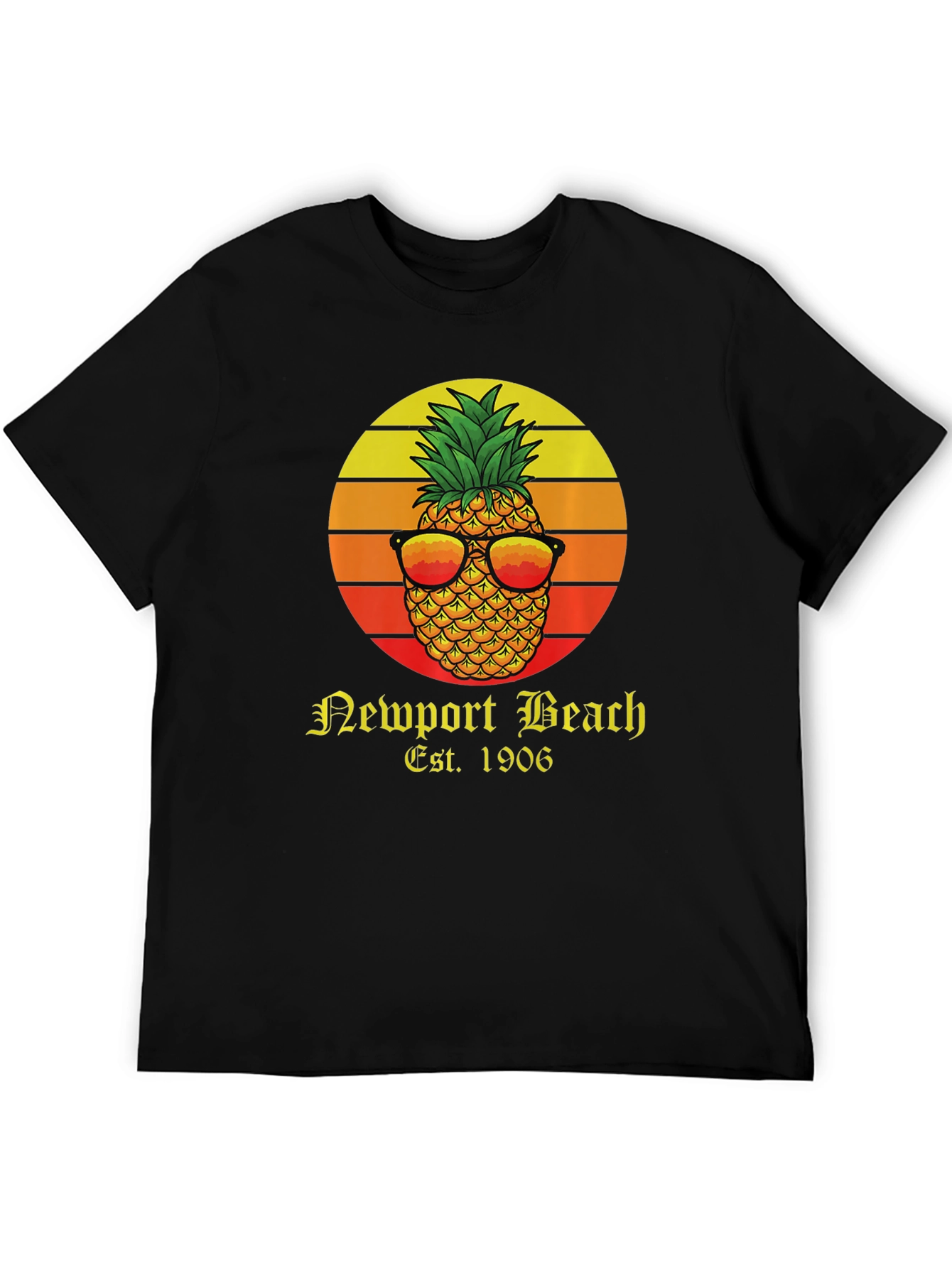 Newport Beach Pineapple Graphic T-Shirt