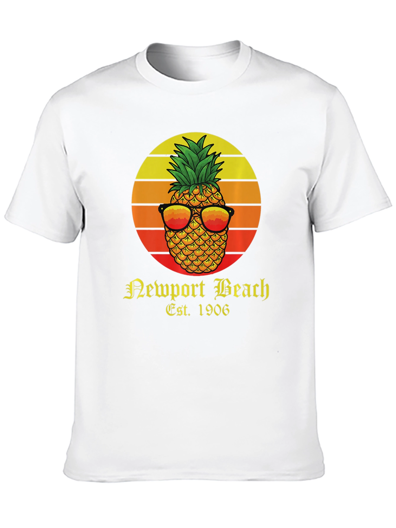 Newport Beach Pineapple Graphic T-Shirt