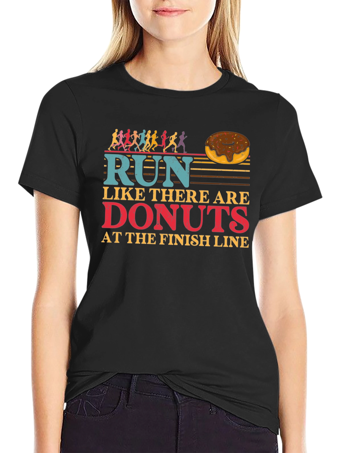 Run For Donuts Funny T-Shirt