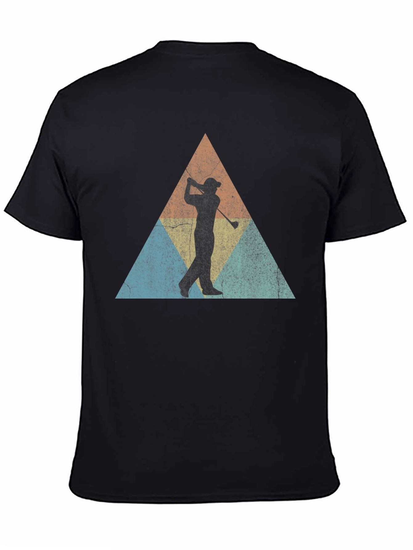 Retro Golfer Triangle Tee