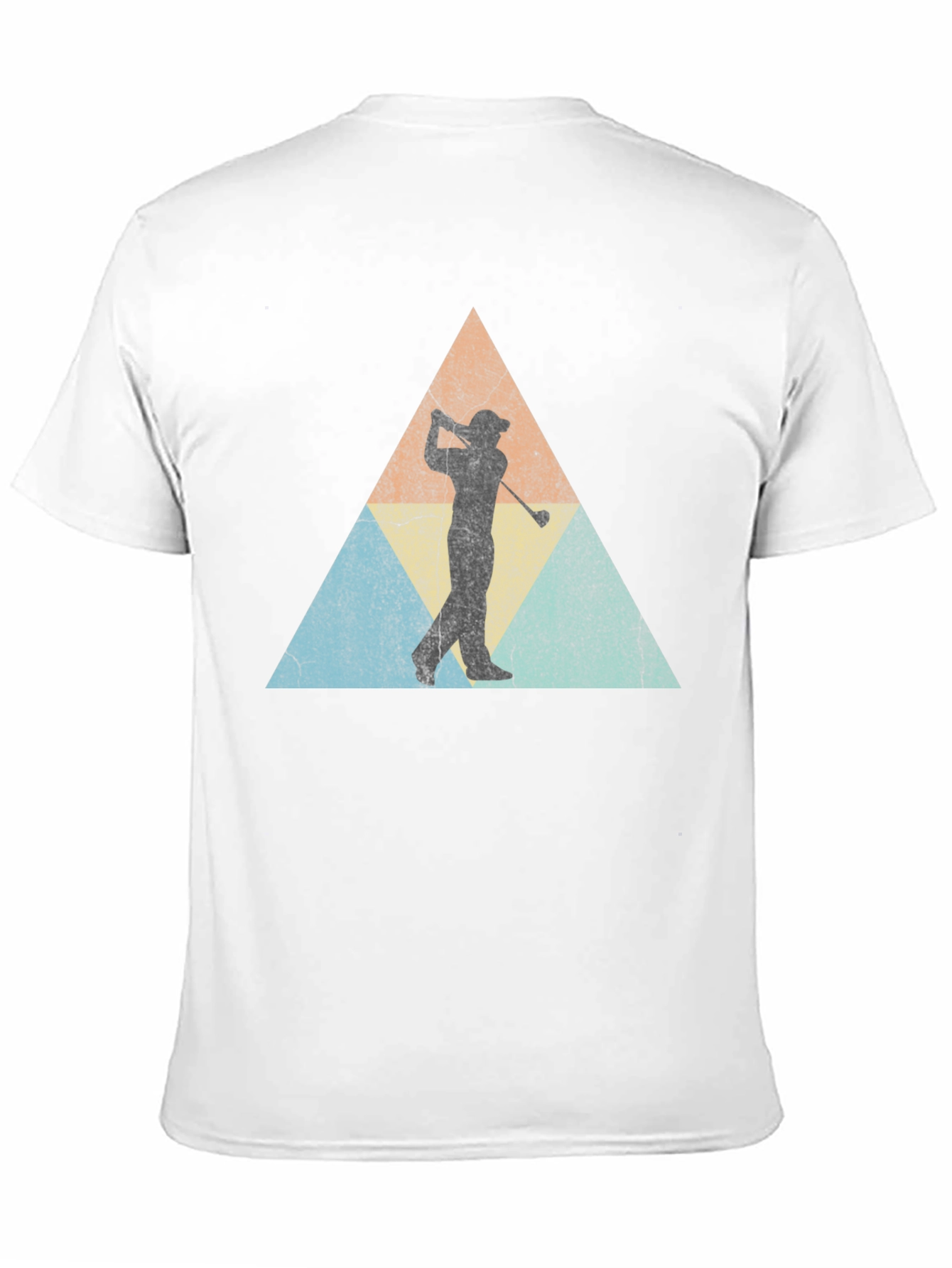 Retro Golfer Triangle Tee